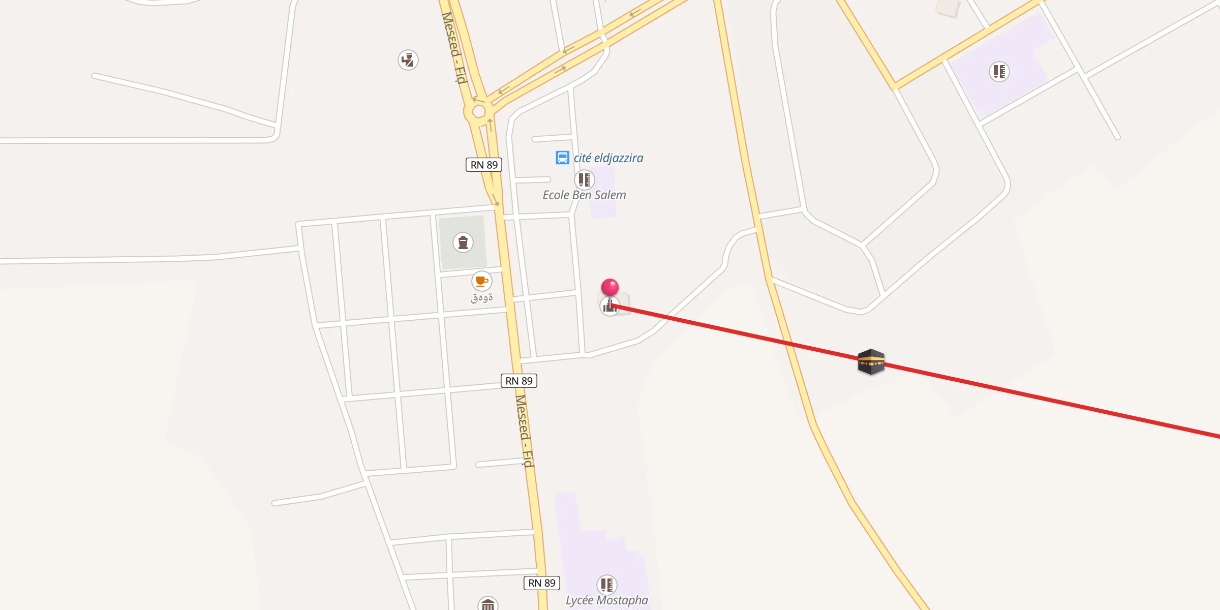 Carte de localisation : مسجد الامام ورش