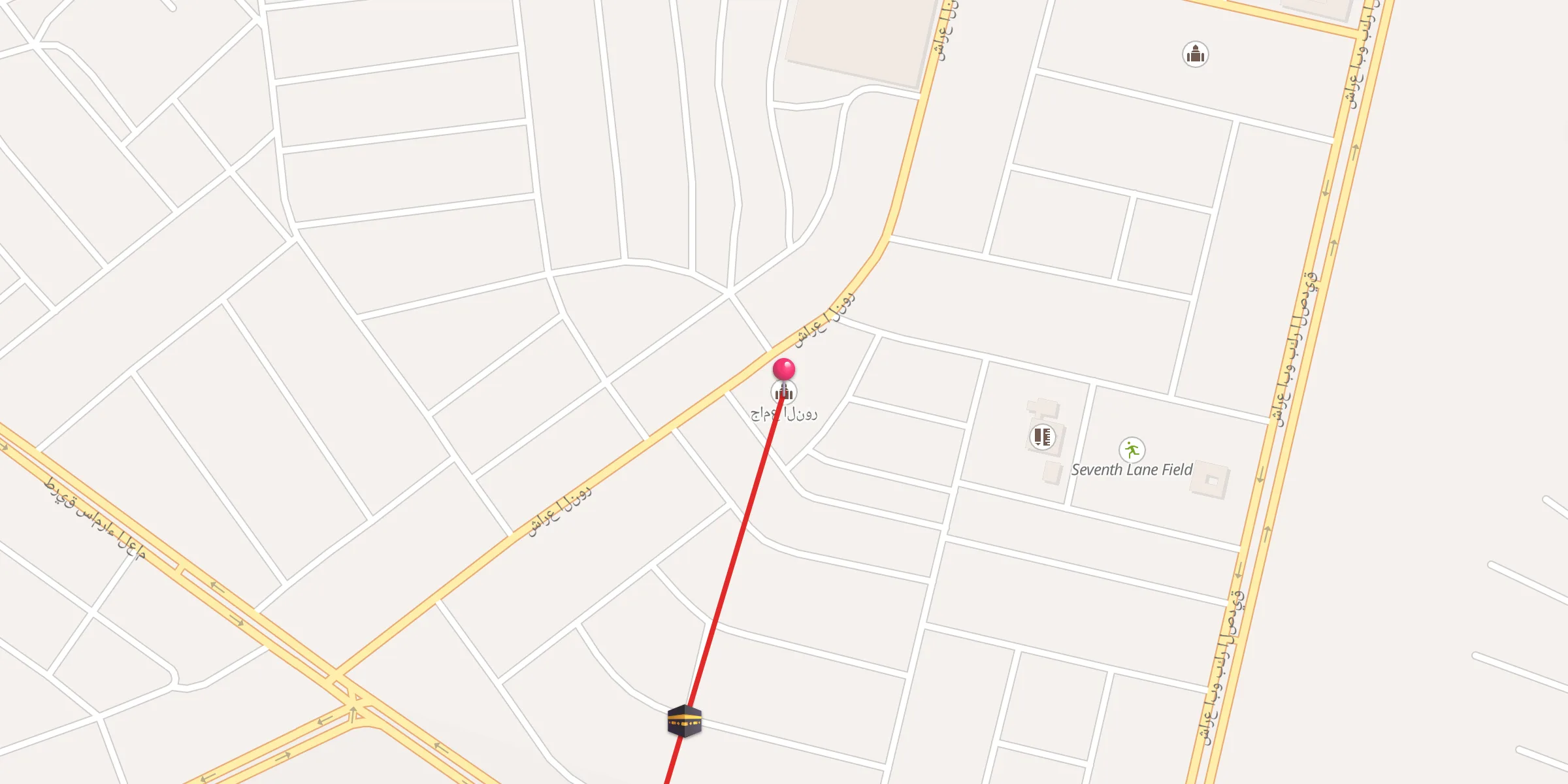 Carte de localisation : جامع النور