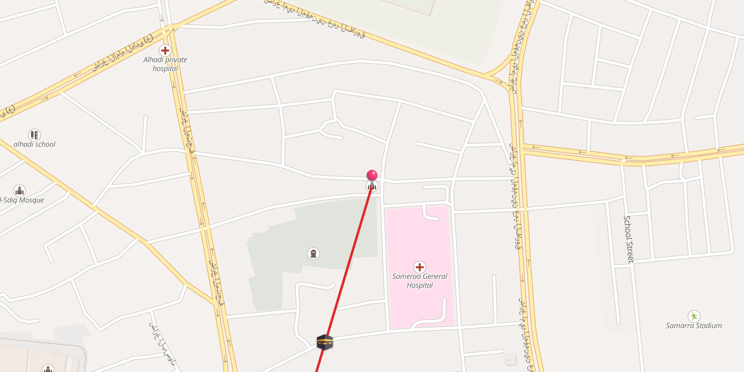 Carte de localisation : Mosquée
