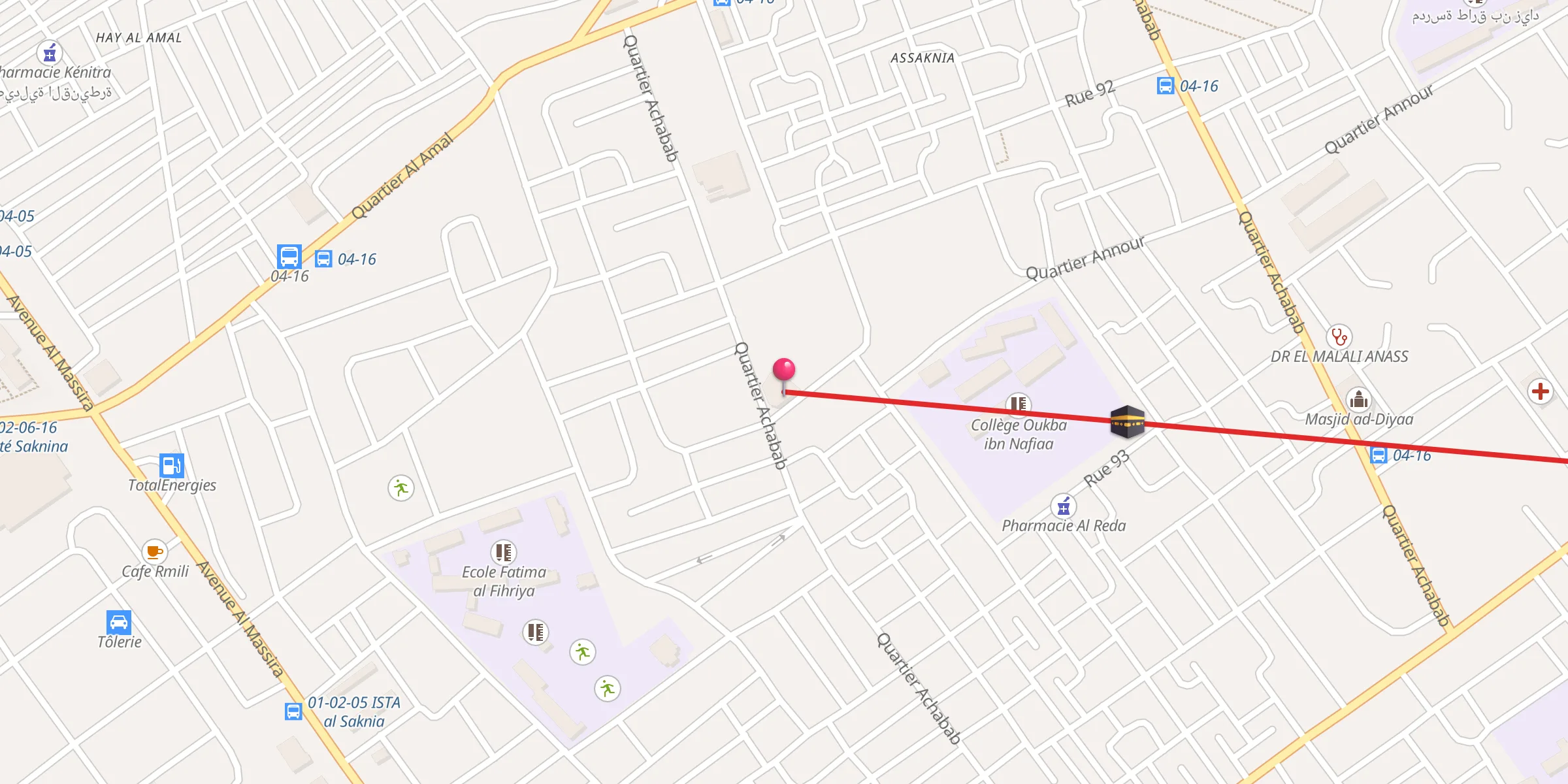 Carte de localisation : Masjid Al Massira