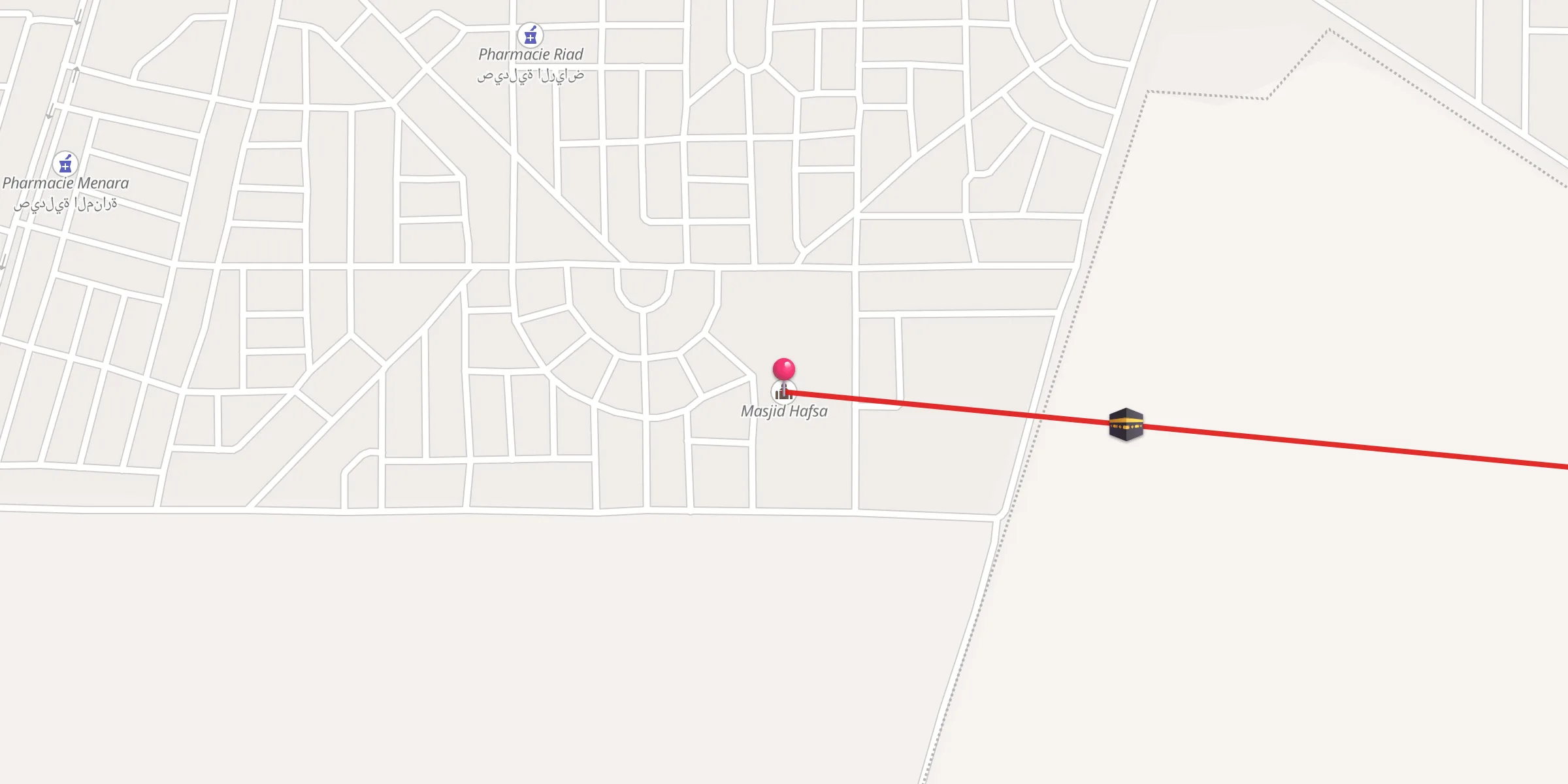 Carte de localisation : Masjid Hafsa مسجد حفصة
