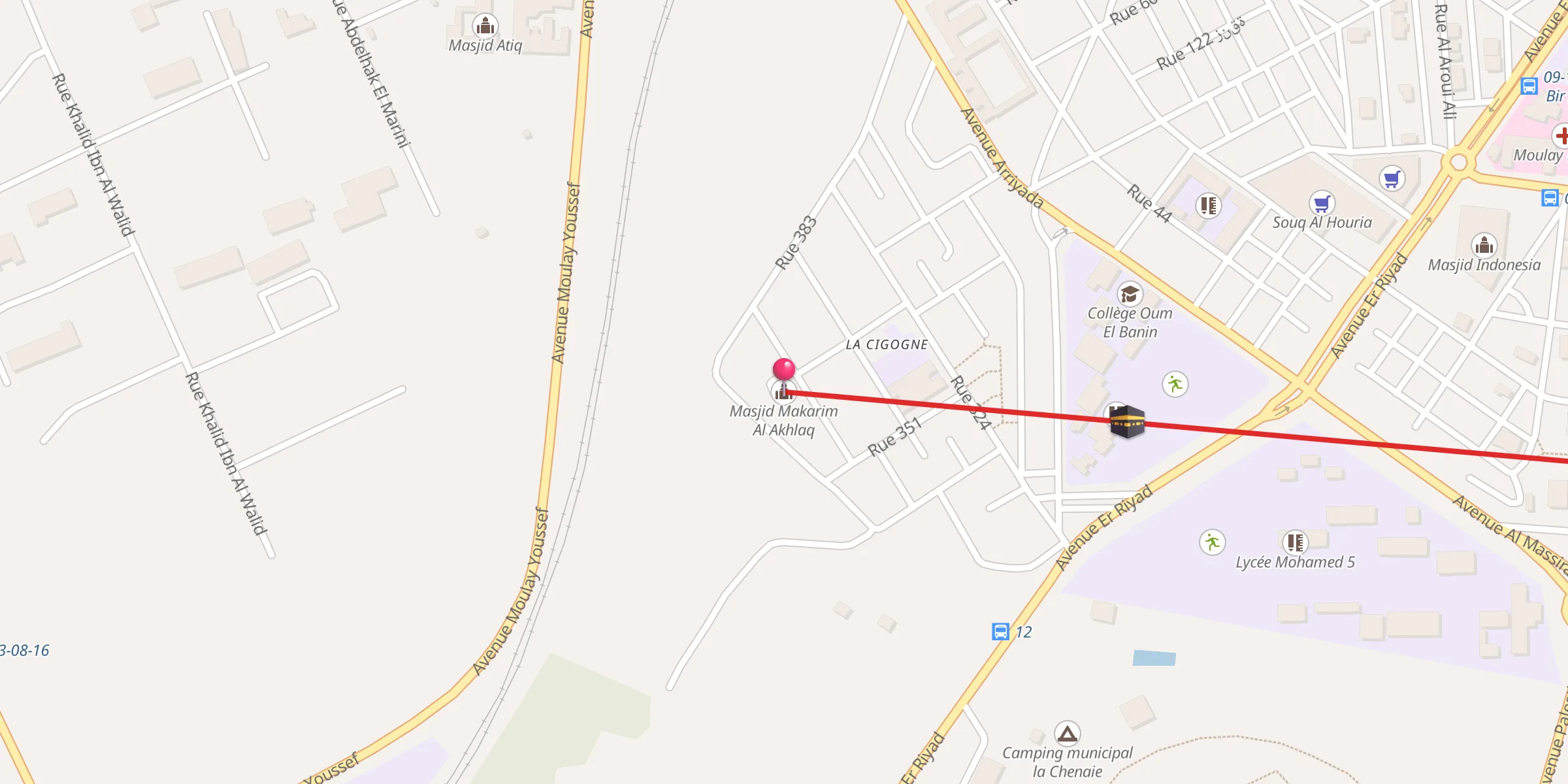 Carte de localisation : Masjid Makarim Al Akhlaq