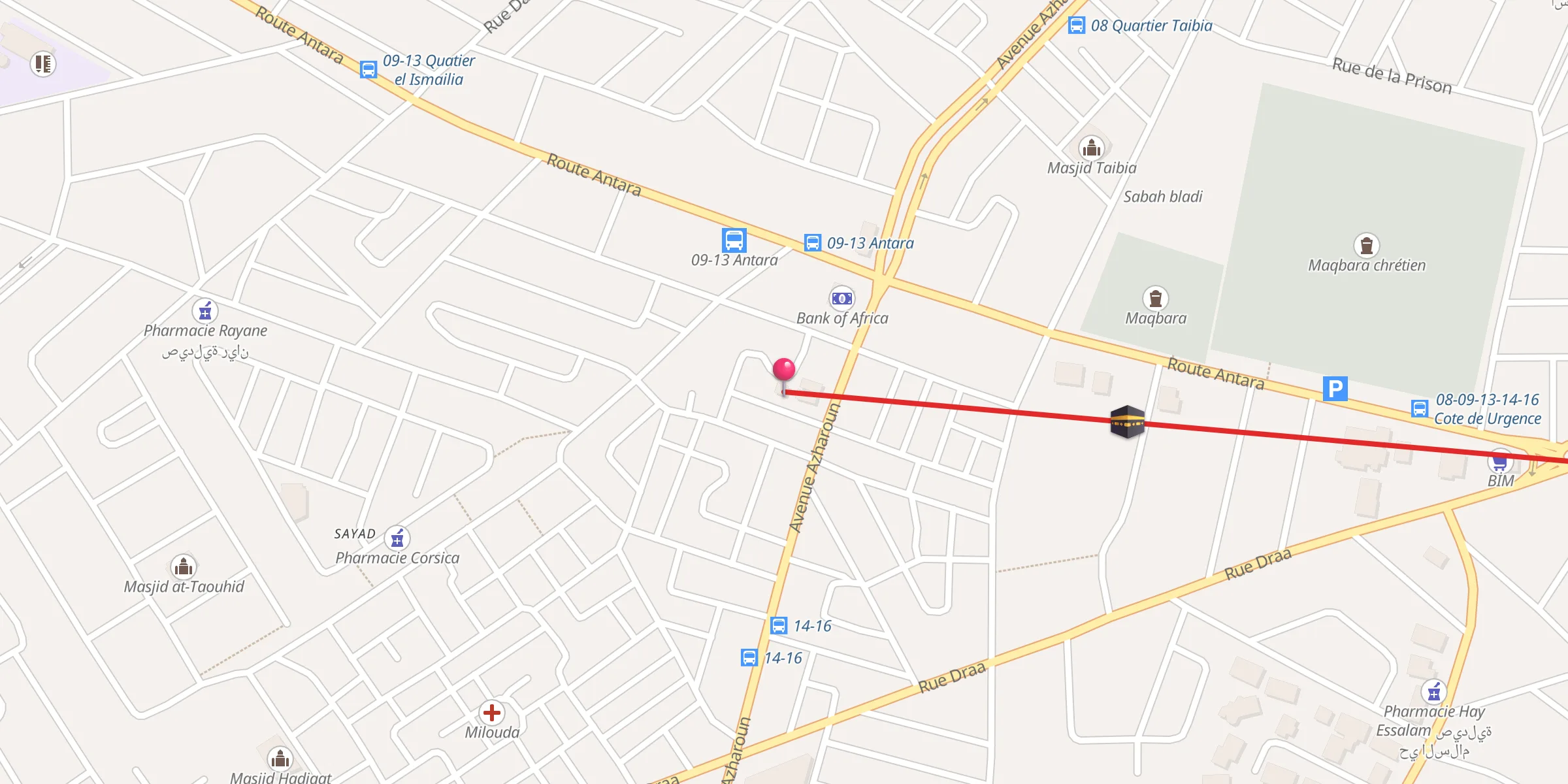 Carte de localisation : Masjid Abdu Rahman Bin Aauf