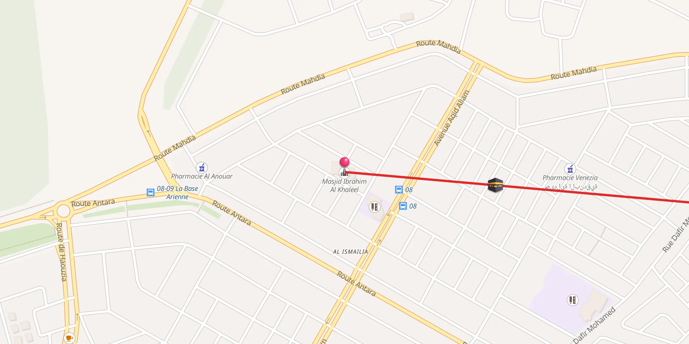 Carte de localisation : Masjid Ibrahim Al Khaleel
