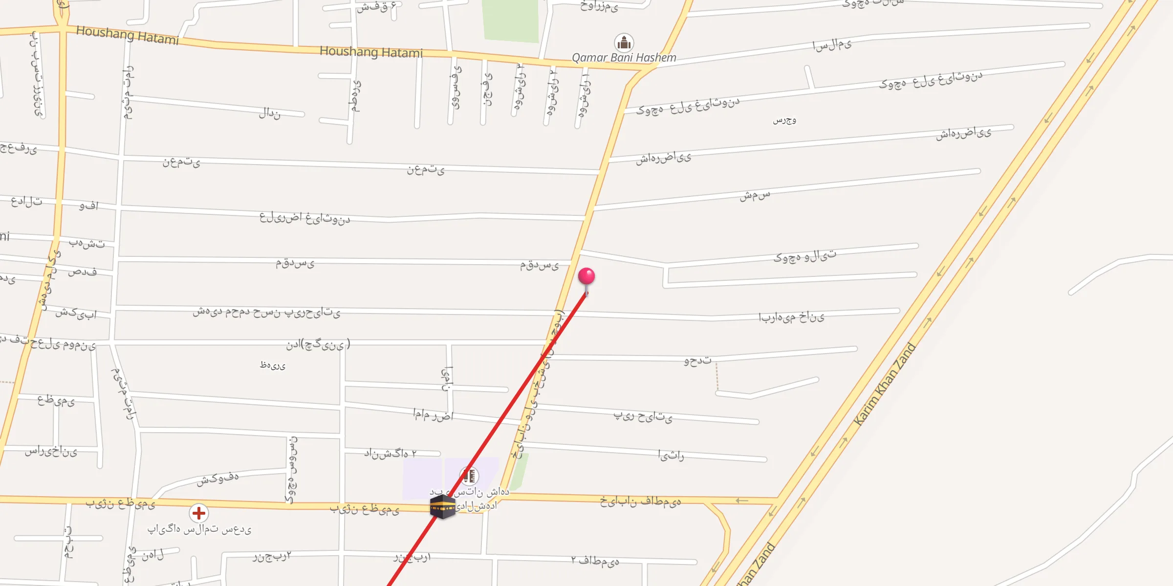 Carte de localisation : مسجد امام حسن مجتبی