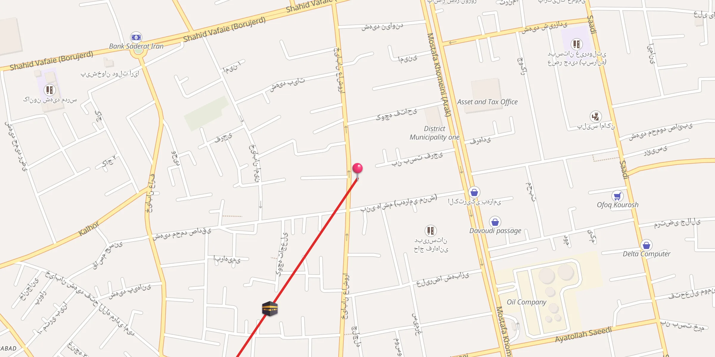 Carte de localisation : مسجد عاشورا