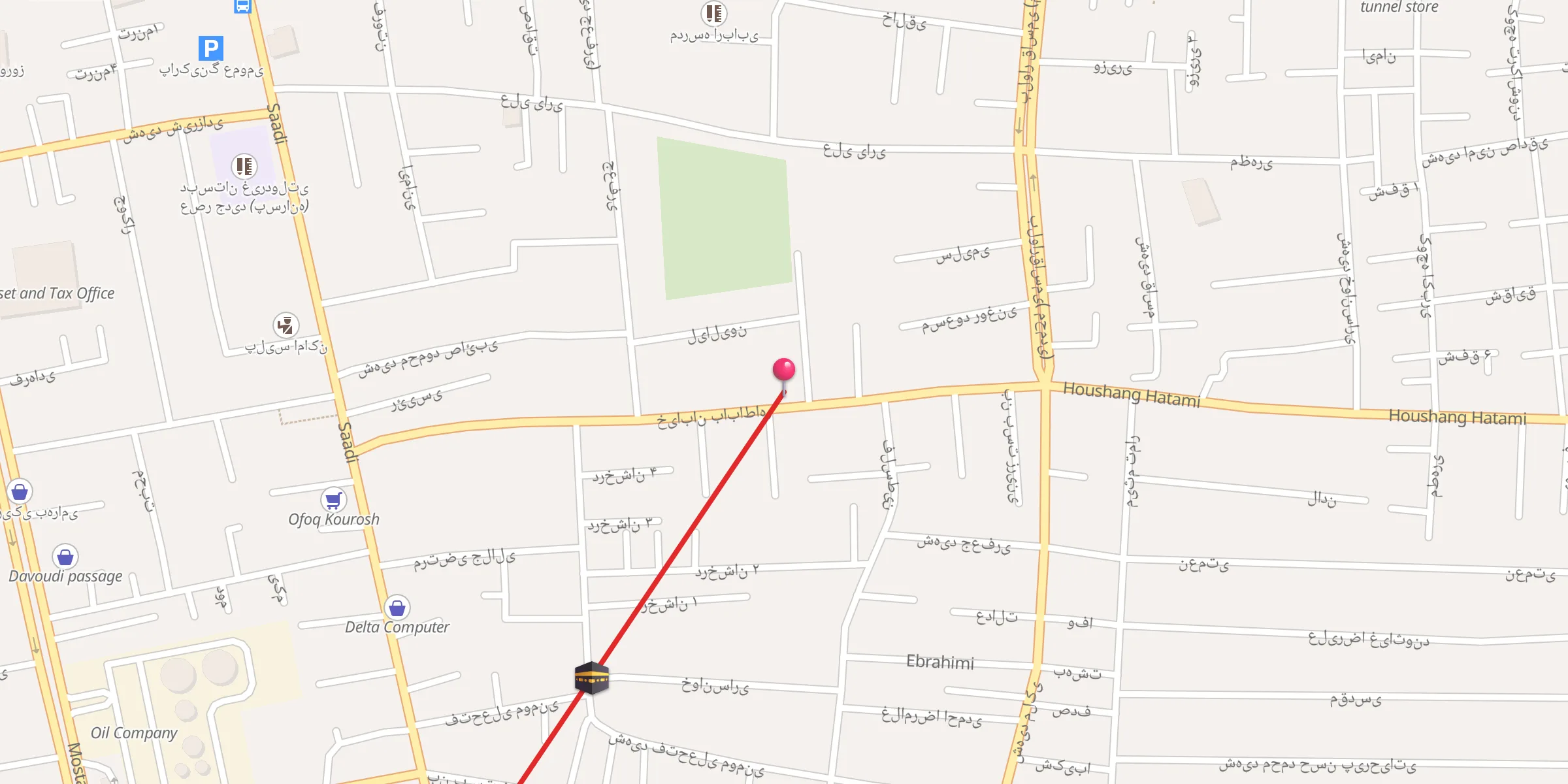 Carte de localisation : مسجد امام جعفرصادق