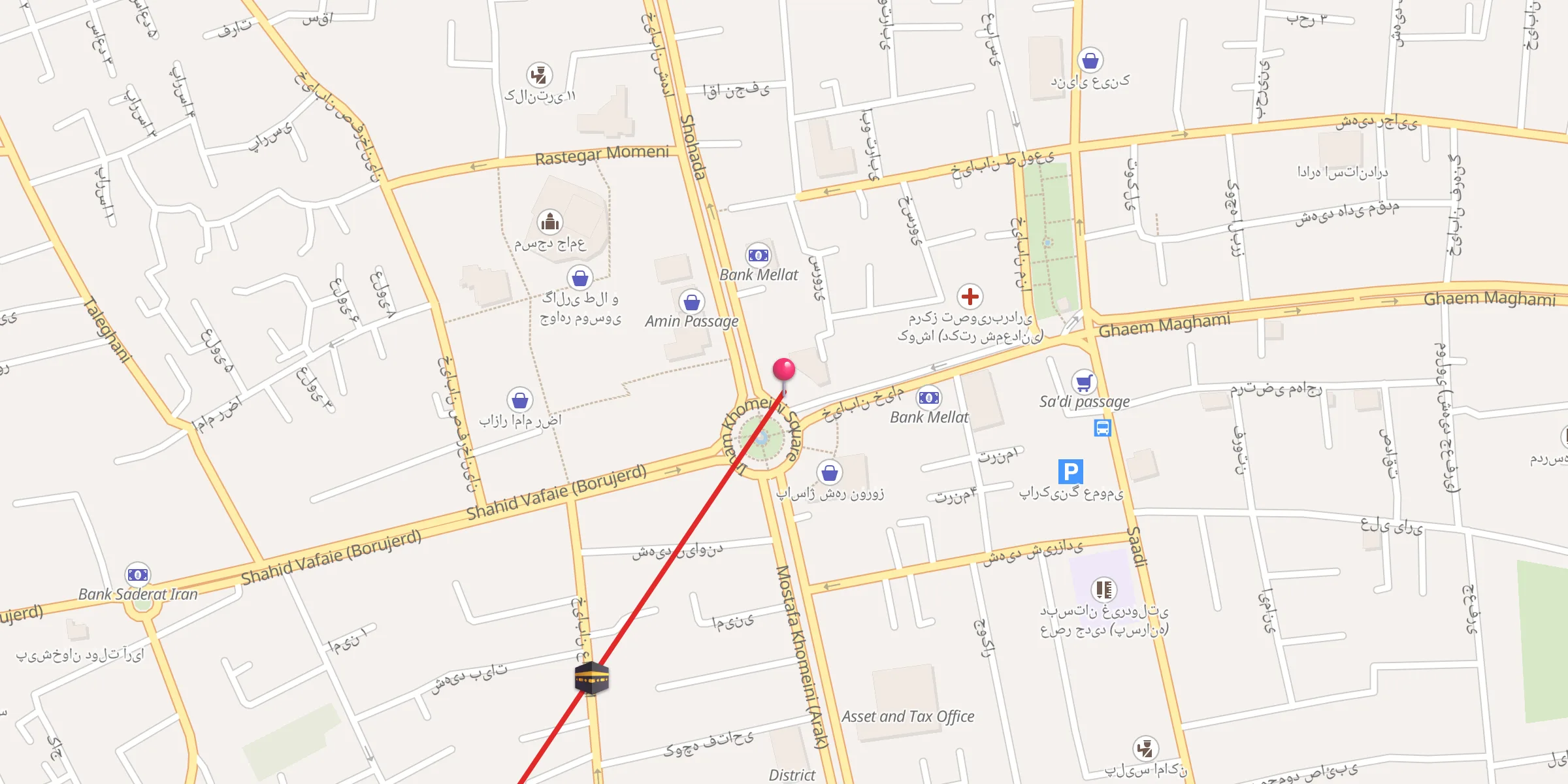 Carte de localisation : مسجد صفی