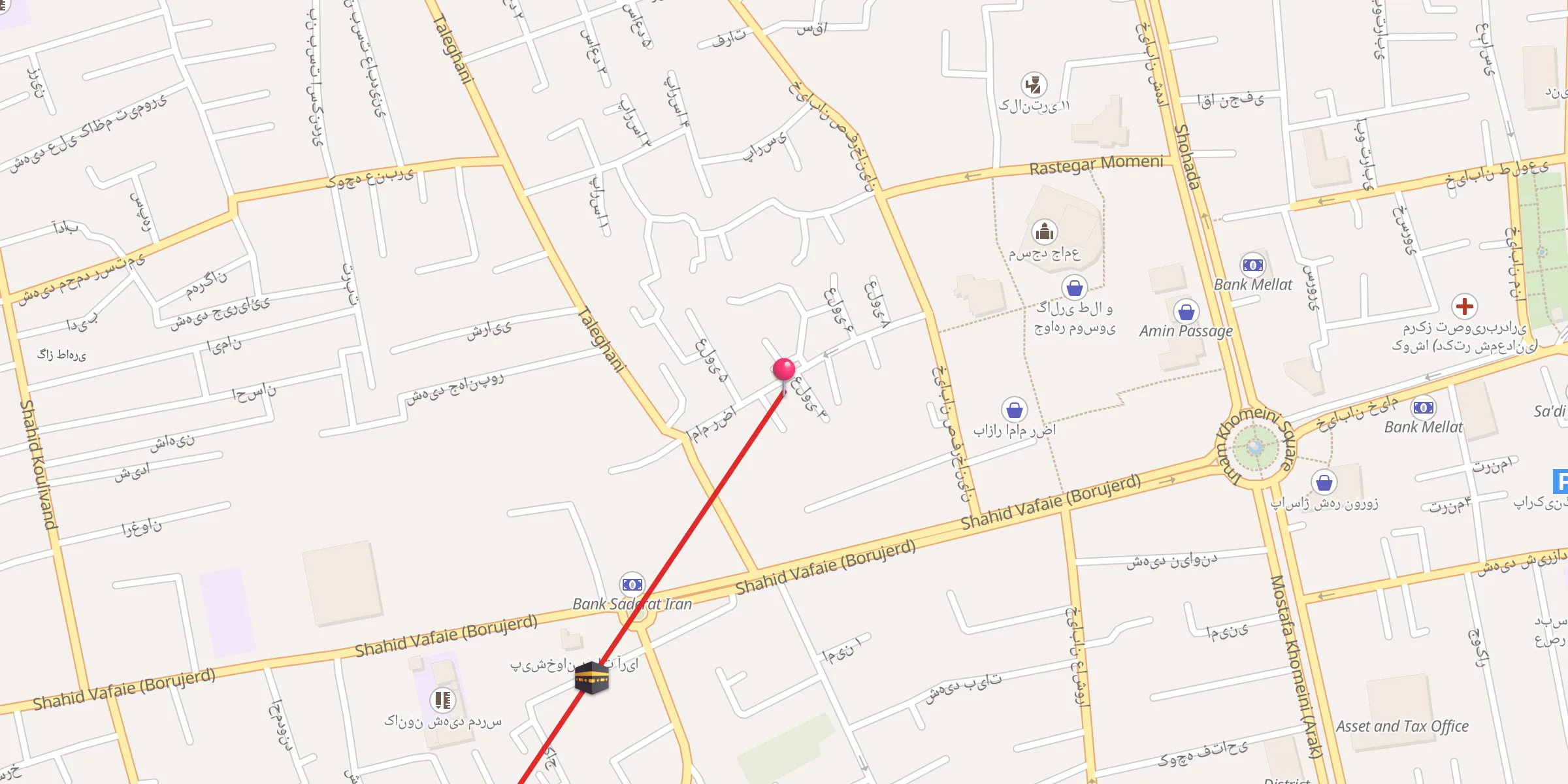 Carte de localisation : مسجد امام رضا
