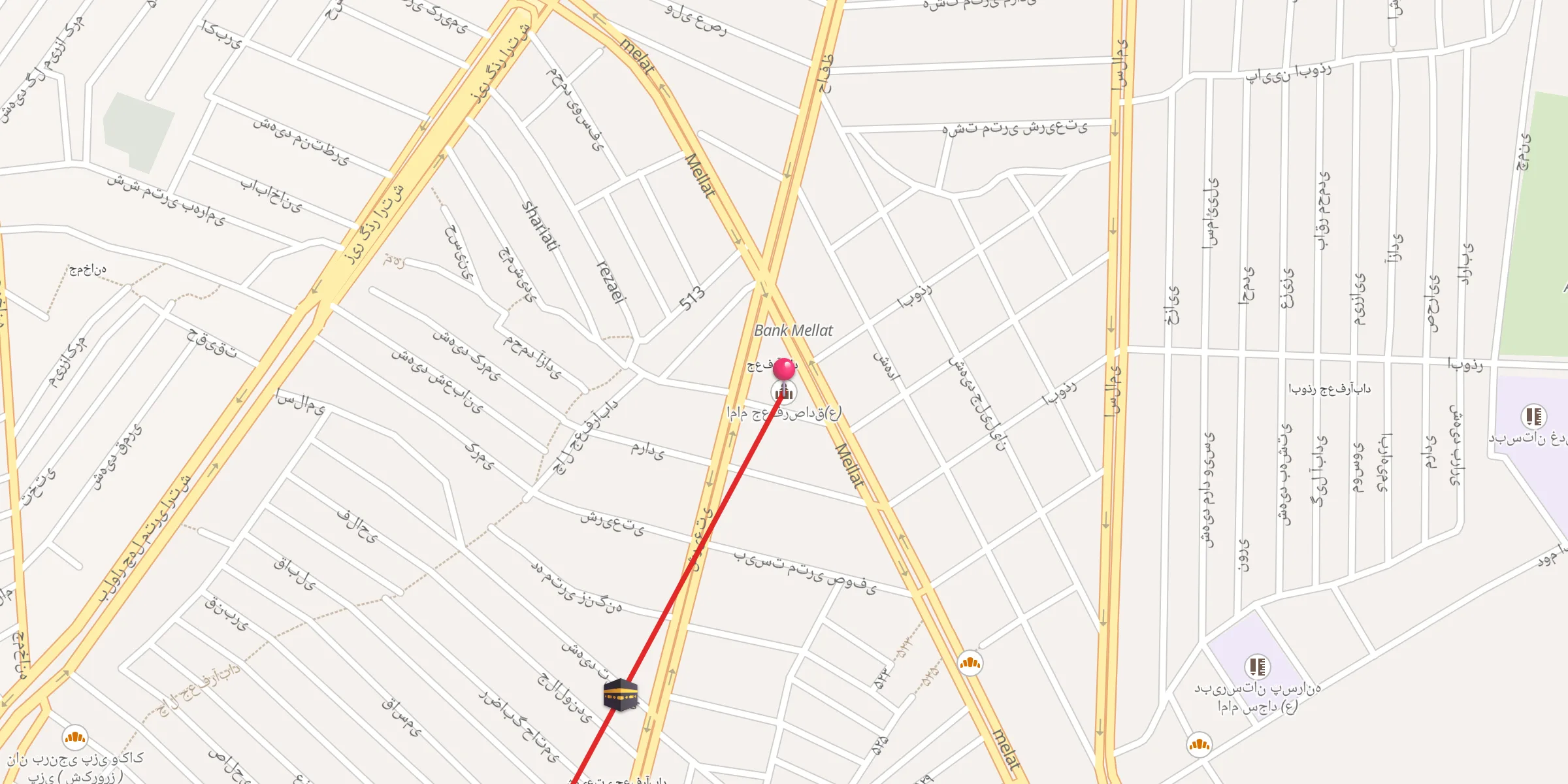 Carte de localisation : امام جعفرصادق(ع)