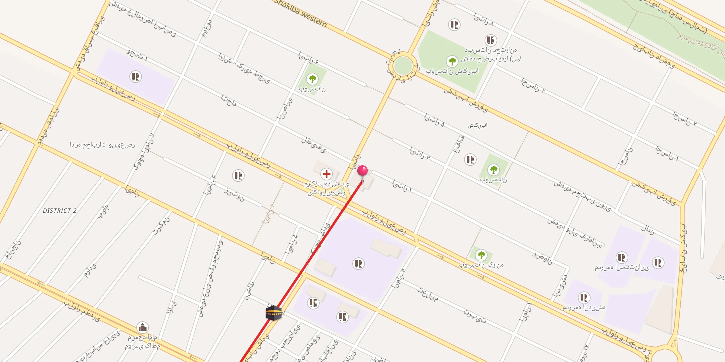 Carte de localisation : مسجد انصارالحسین