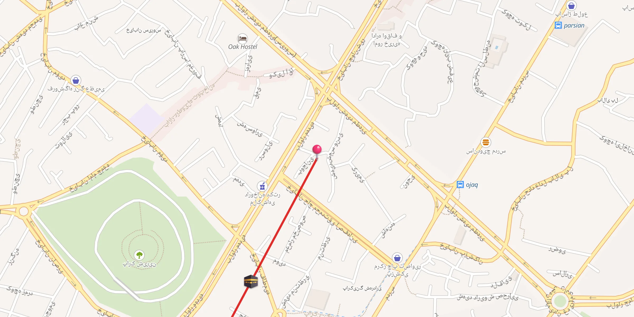 Carte de localisation : مسجد ترکها