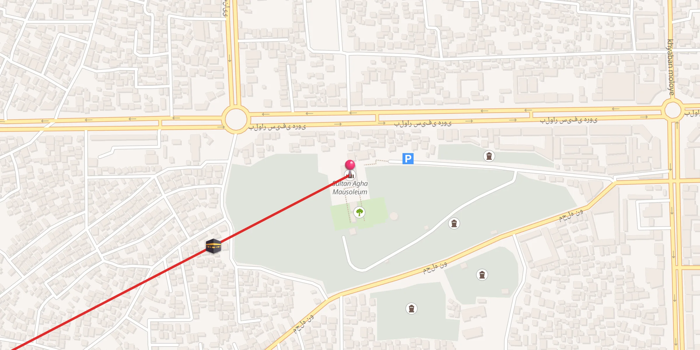 Carte de localisation : Sultan Agha Mausoleum
