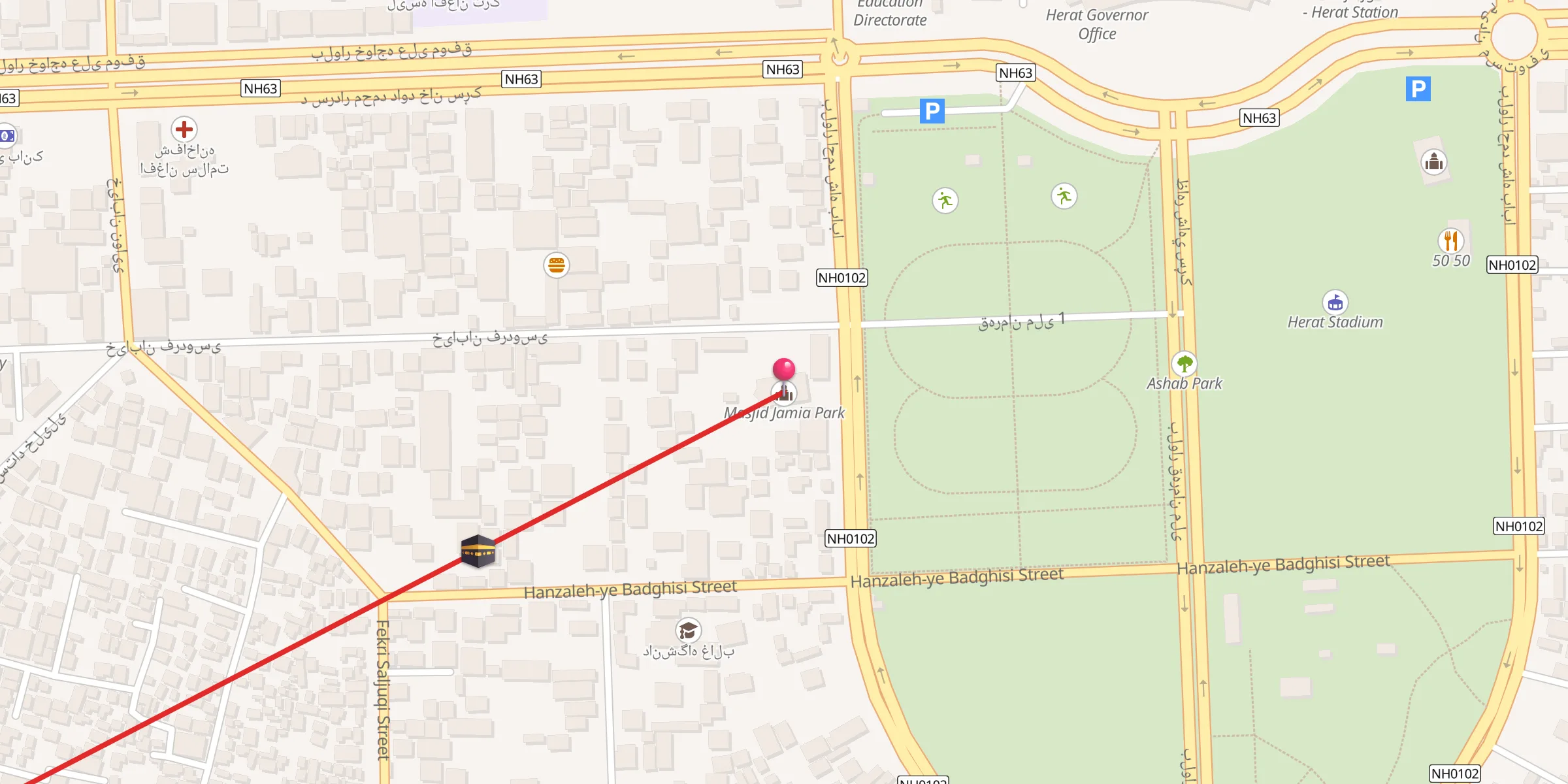 Carte de localisation : Masjid Jamia Park