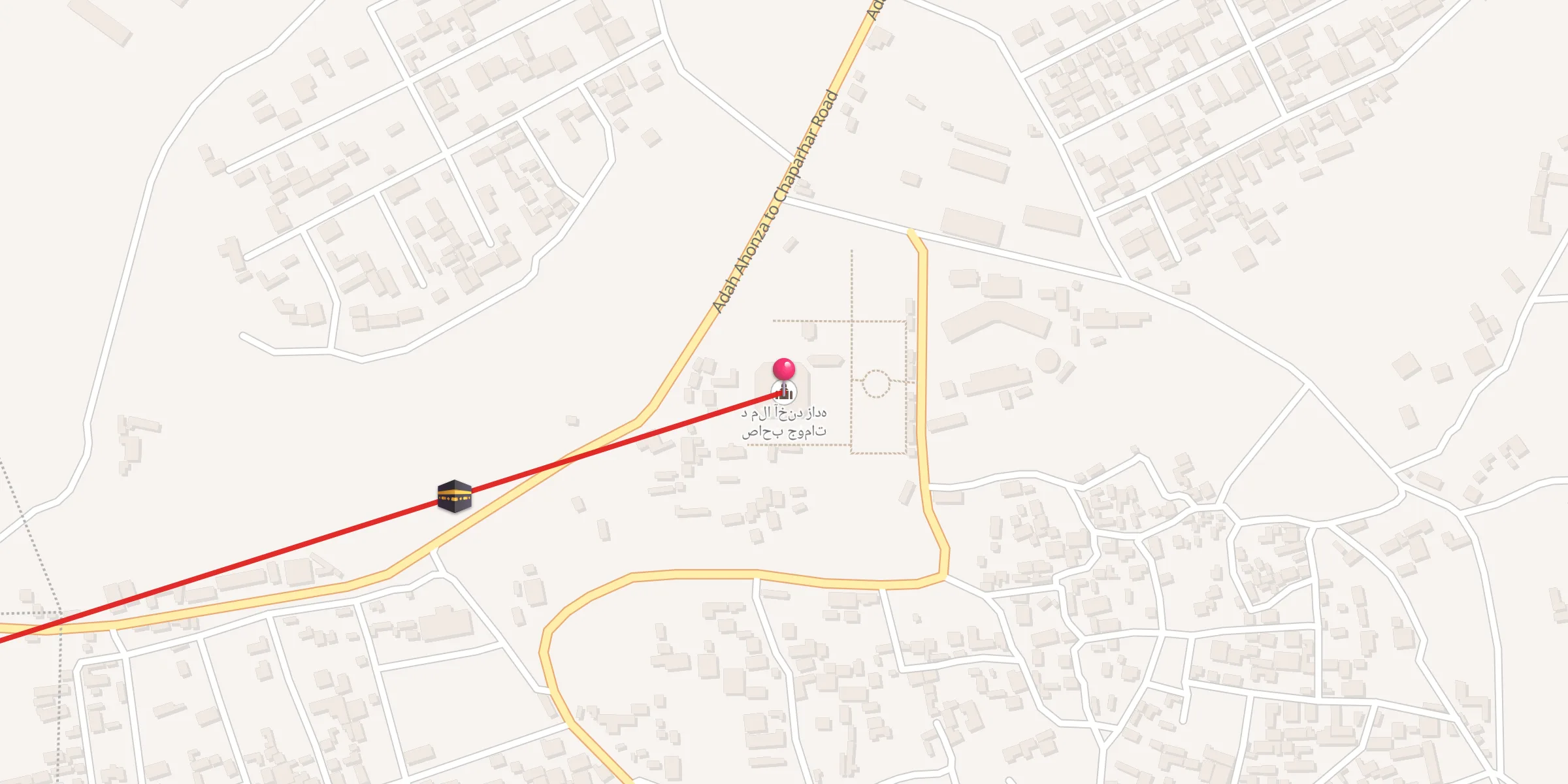 Carte de localisation : د ملا آخند زاده صاحب جومات