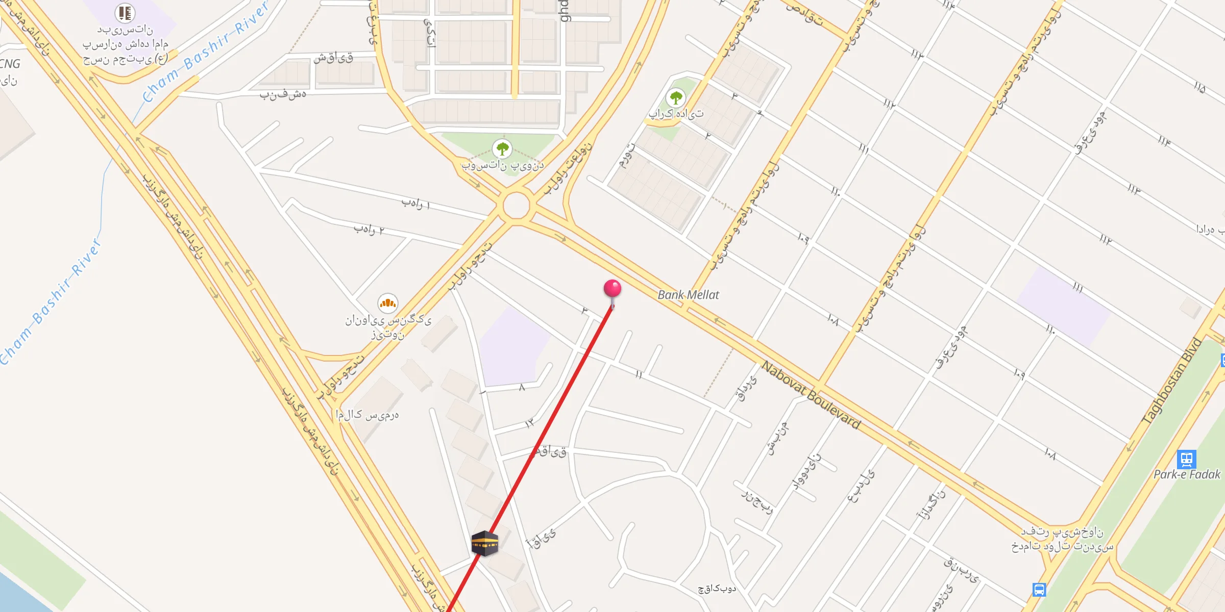 Carte de localisation : مسجد ابوالفضل العباس