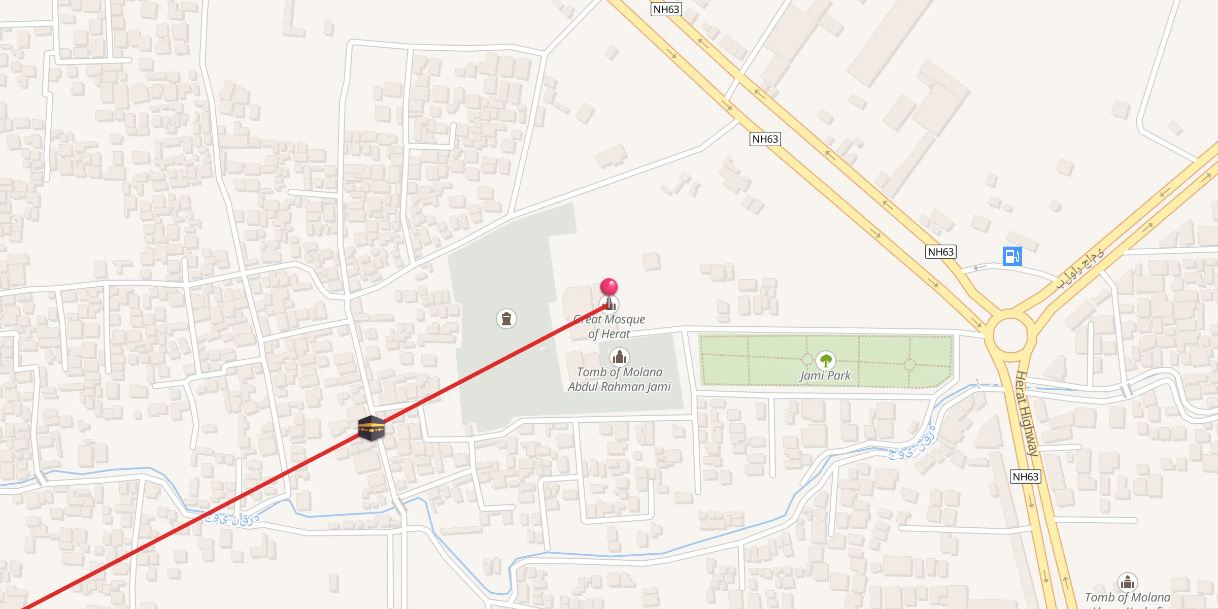 Carte de localisation : Great Mosque of Herat