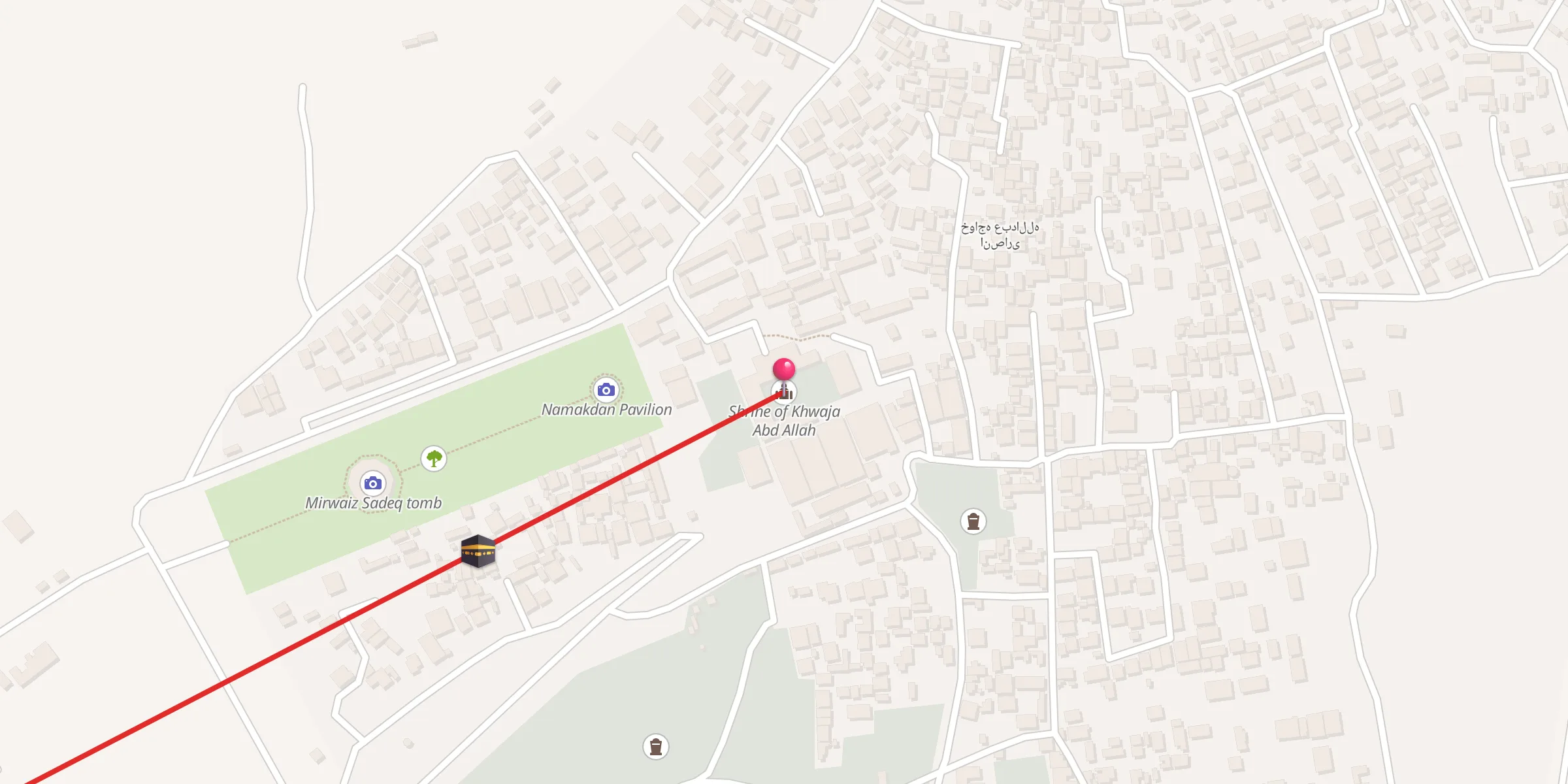 Carte de localisation : Shrine of Khwaja Abd Allah
