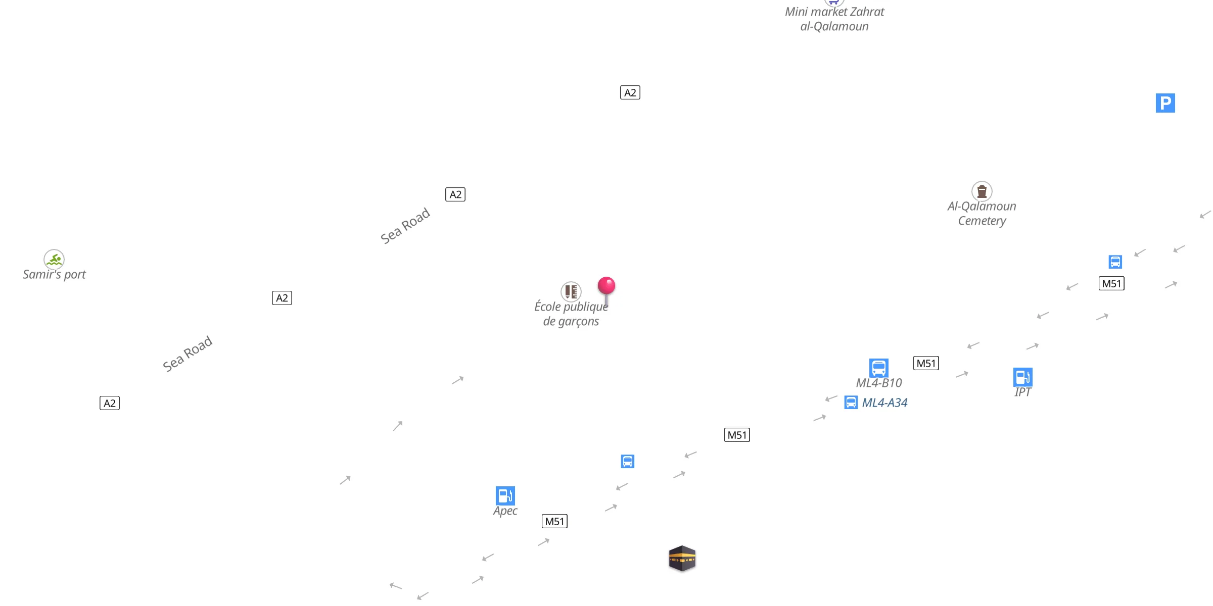 Carte de localisation : West Mosque