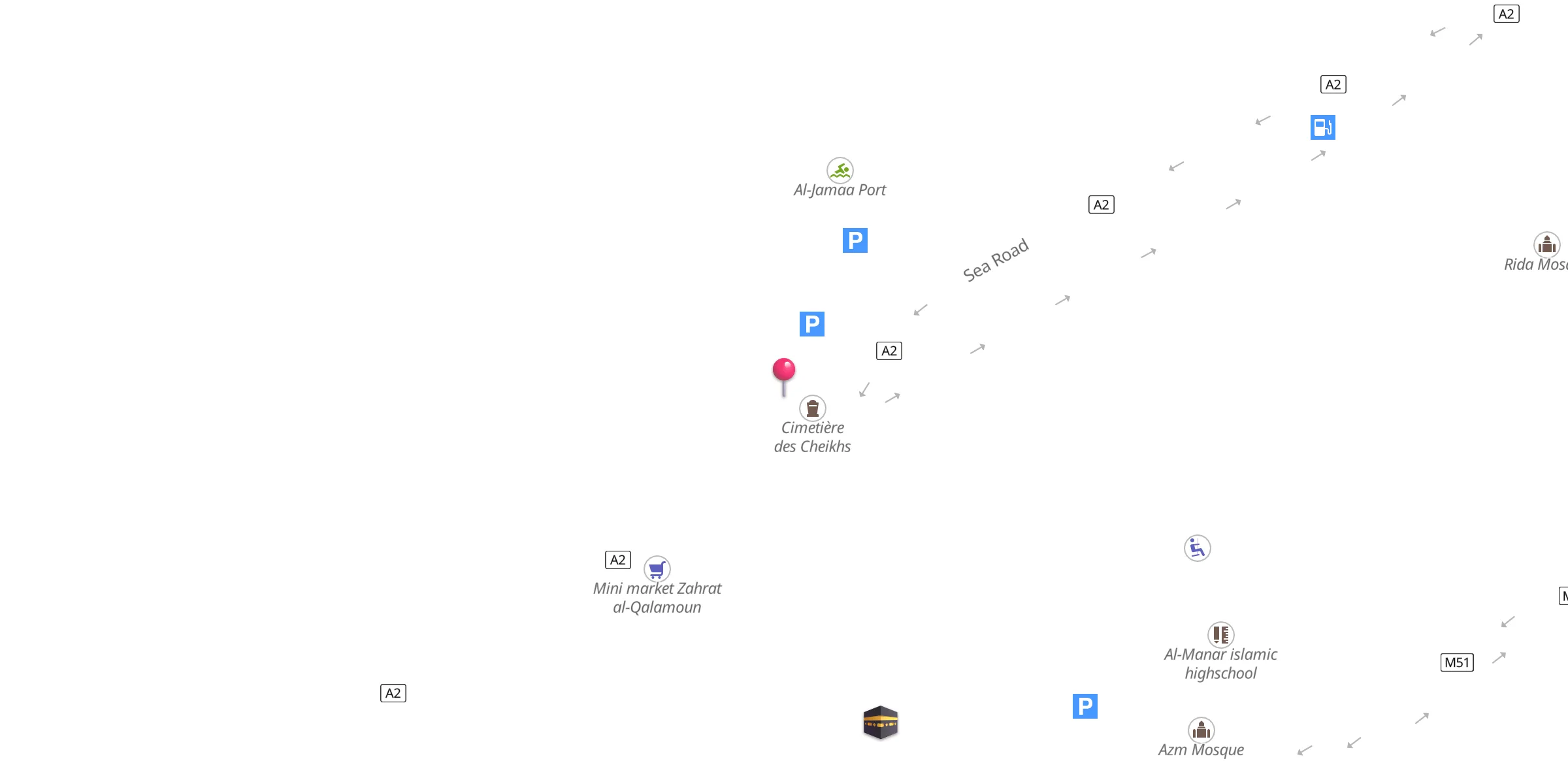 Carte de localisation : Sea Mosque