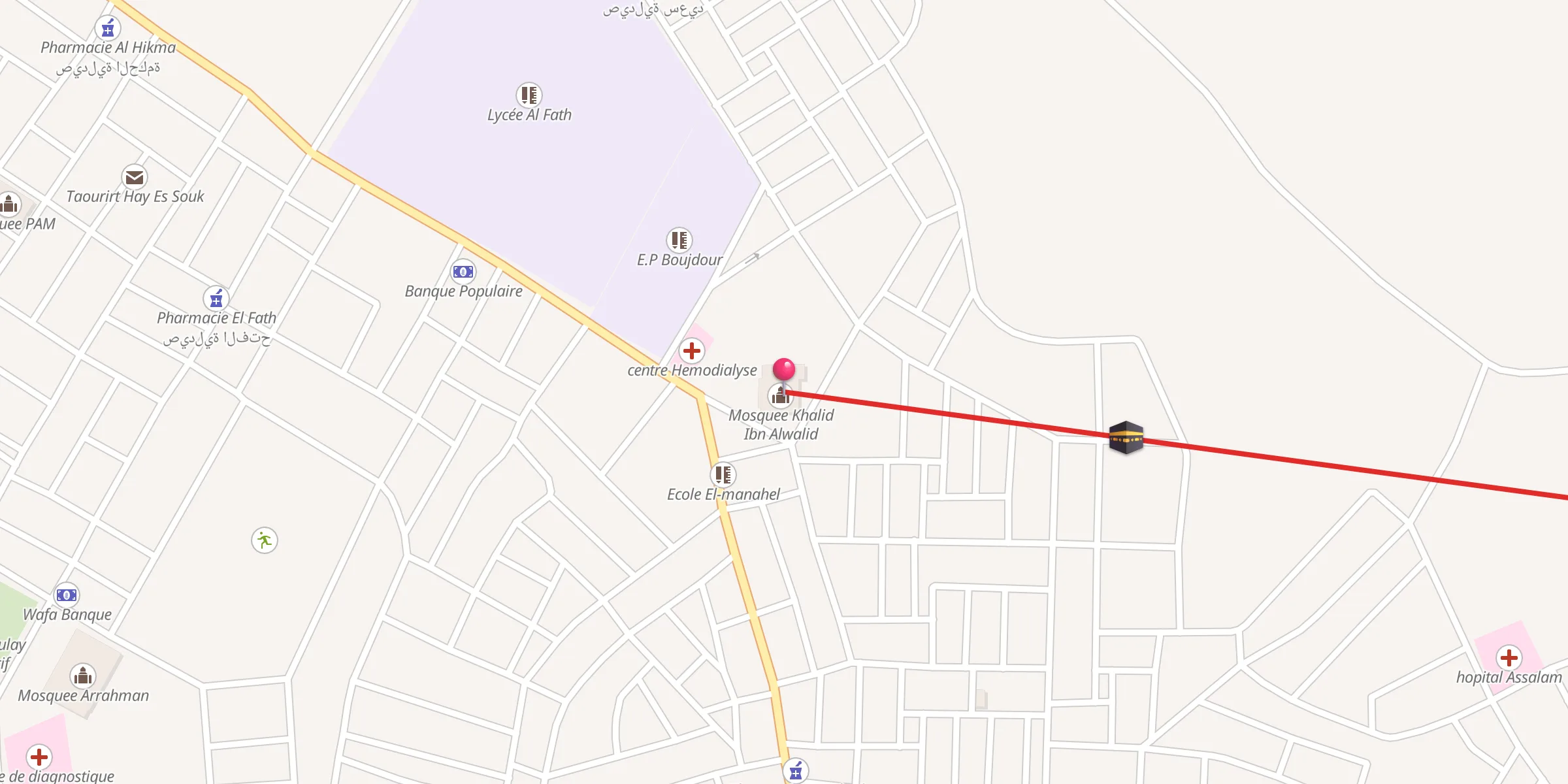 Carte de localisation : Mosquee Khalid Ibn Alwalid