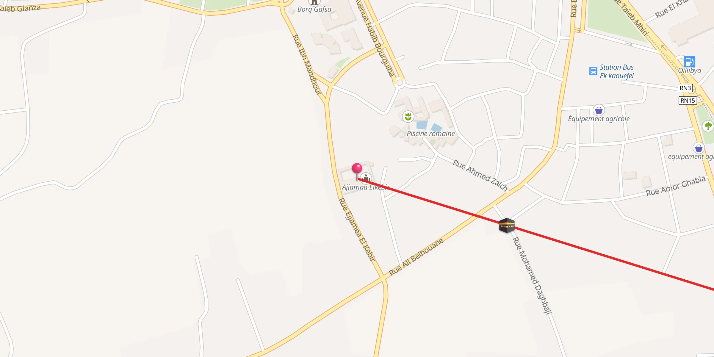 Carte de localisation : Ajjamaa Elkebir