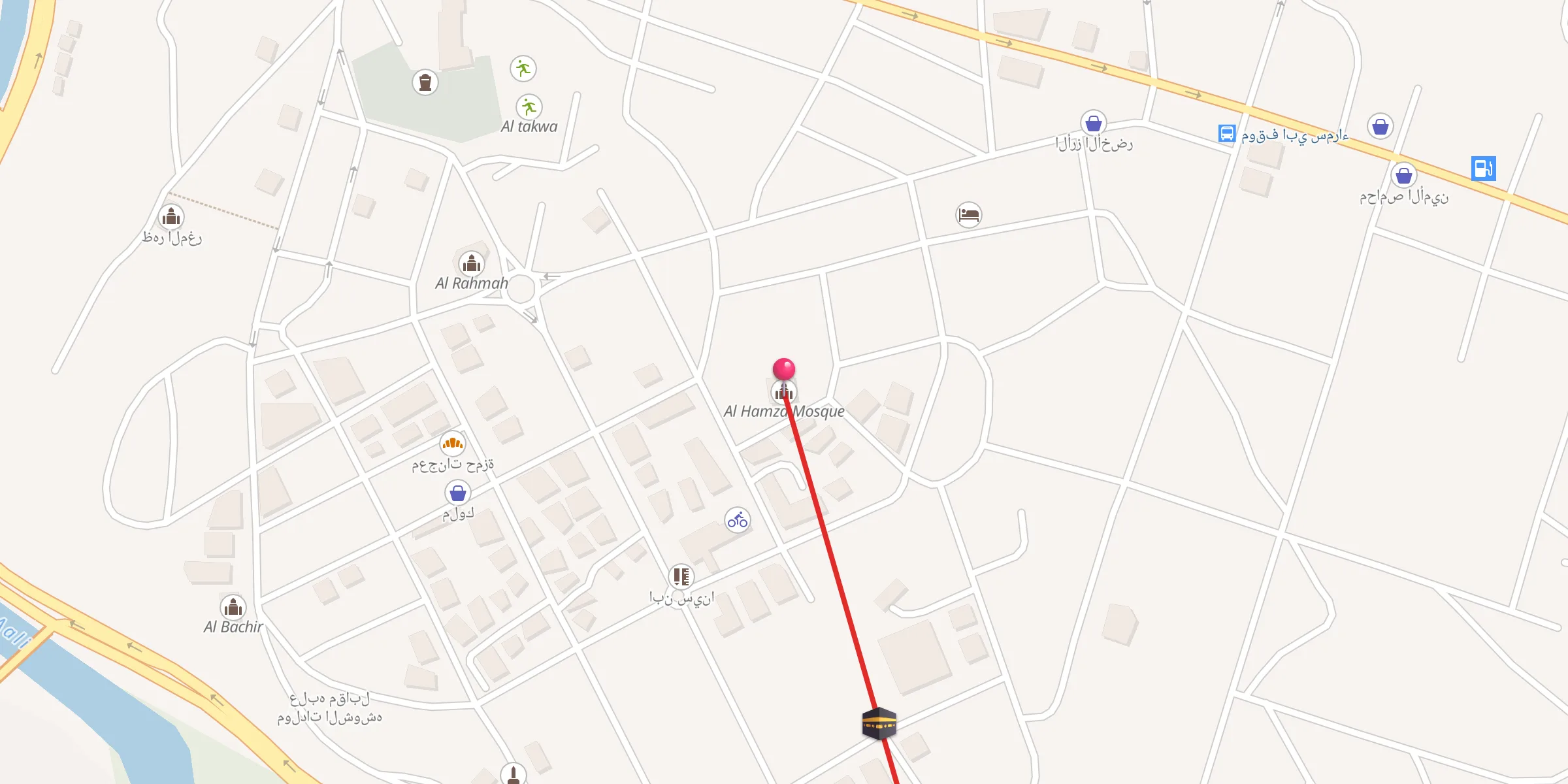 Carte de localisation : Al Hamza Mosque