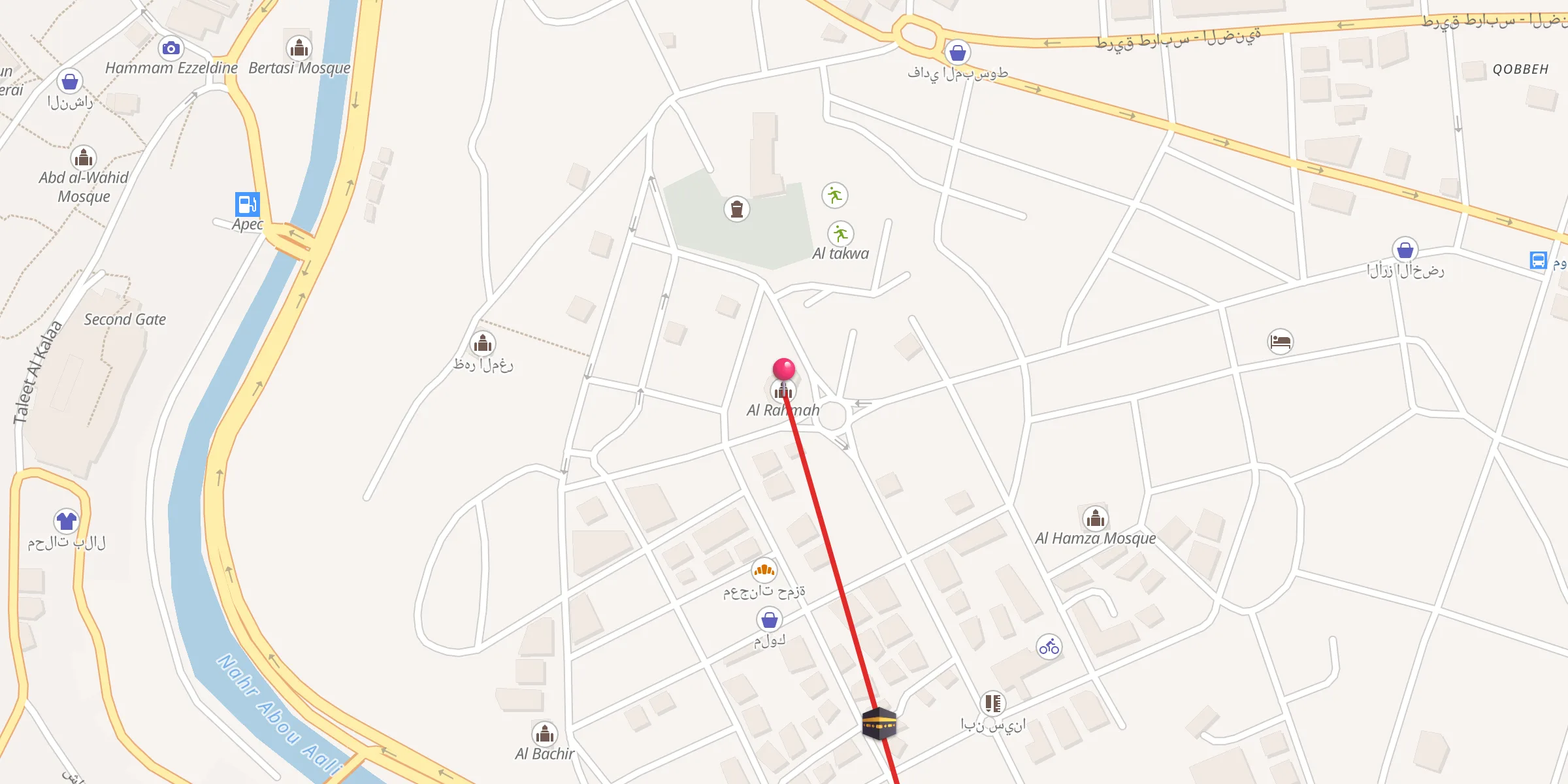 Carte de localisation : Al Rahmah