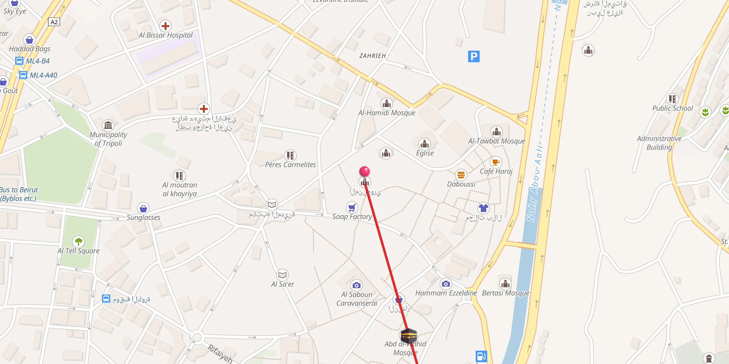 Carte de localisation : المنصوري