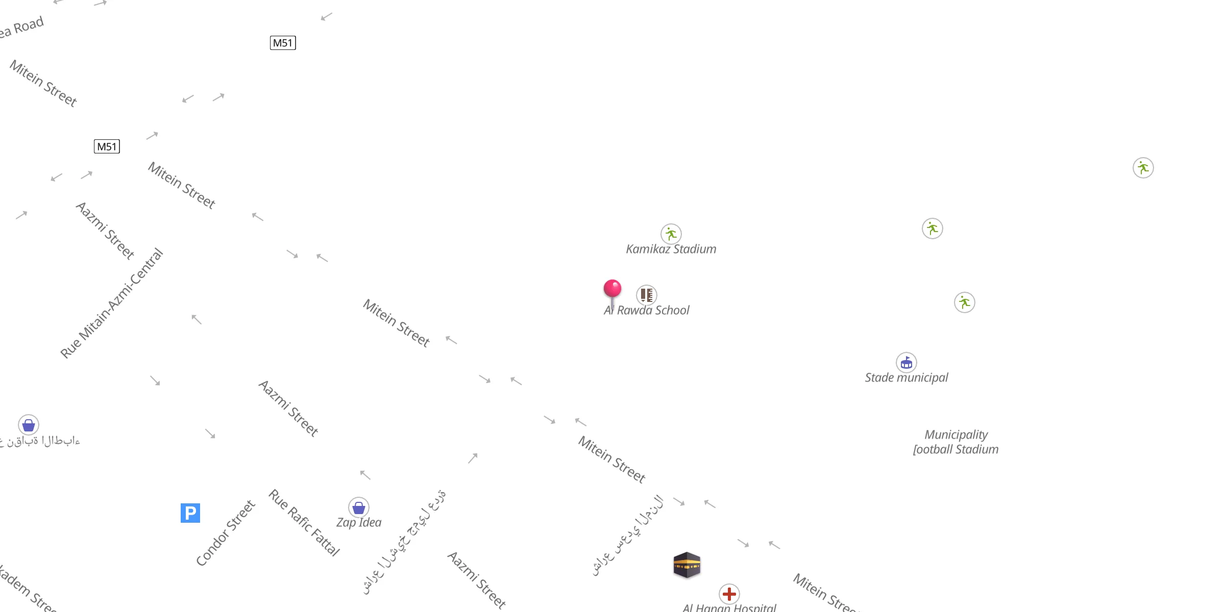 Carte de localisation : Al Rawda