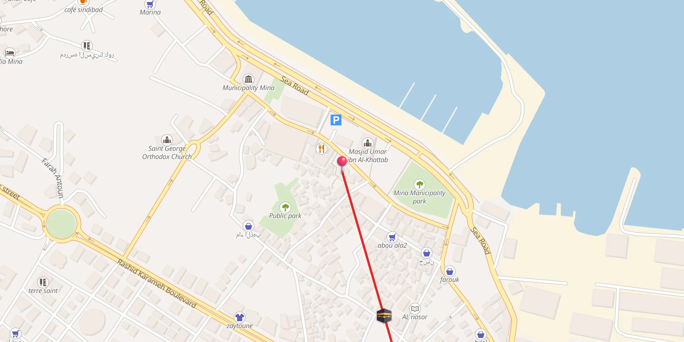 Carte de localisation : Al Ali Mosque