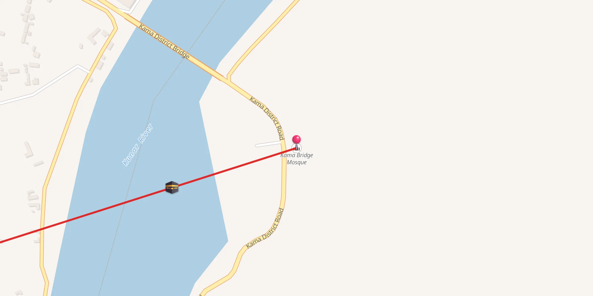 Carte de localisation : Kama Bridge Mosque