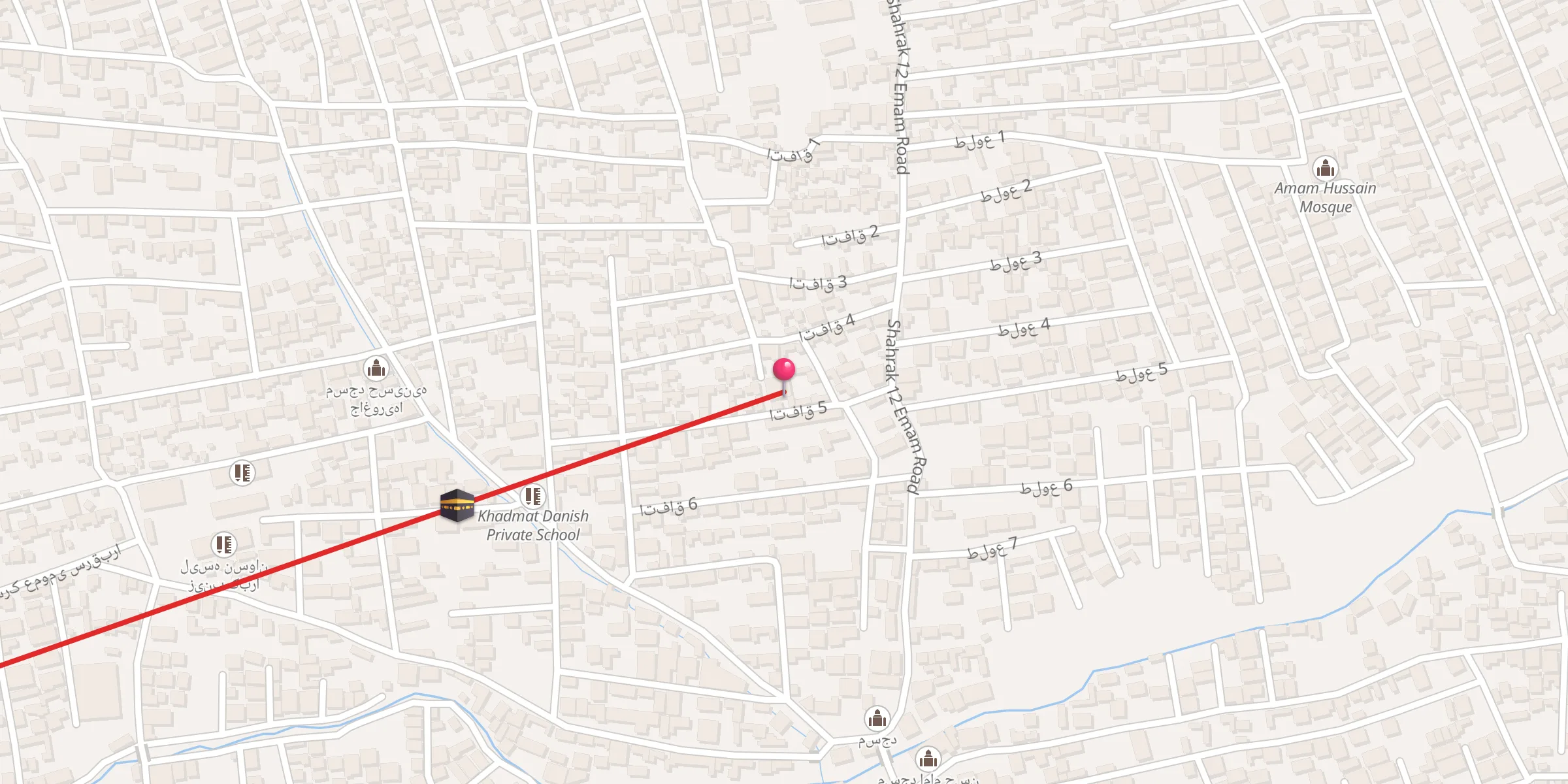 Carte de localisation : Etifaq Mosque