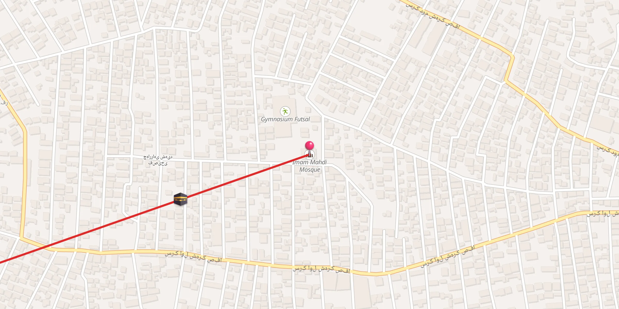 Carte de localisation : Imam Mahdi Mosque