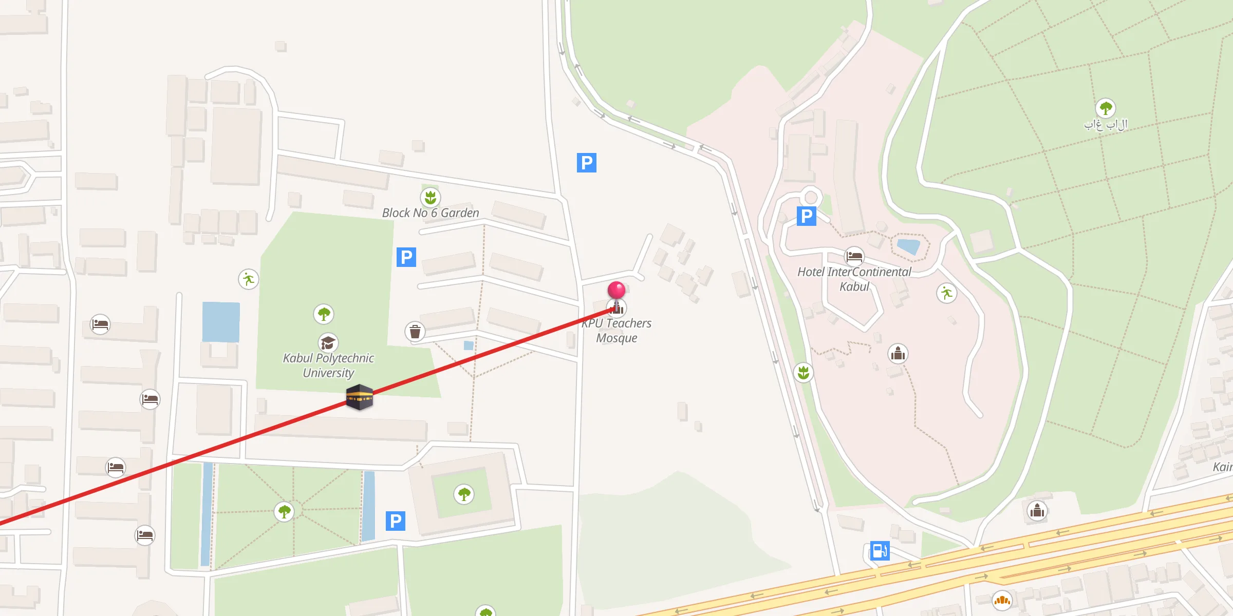 Carte de localisation : KPU Teachers Mosque