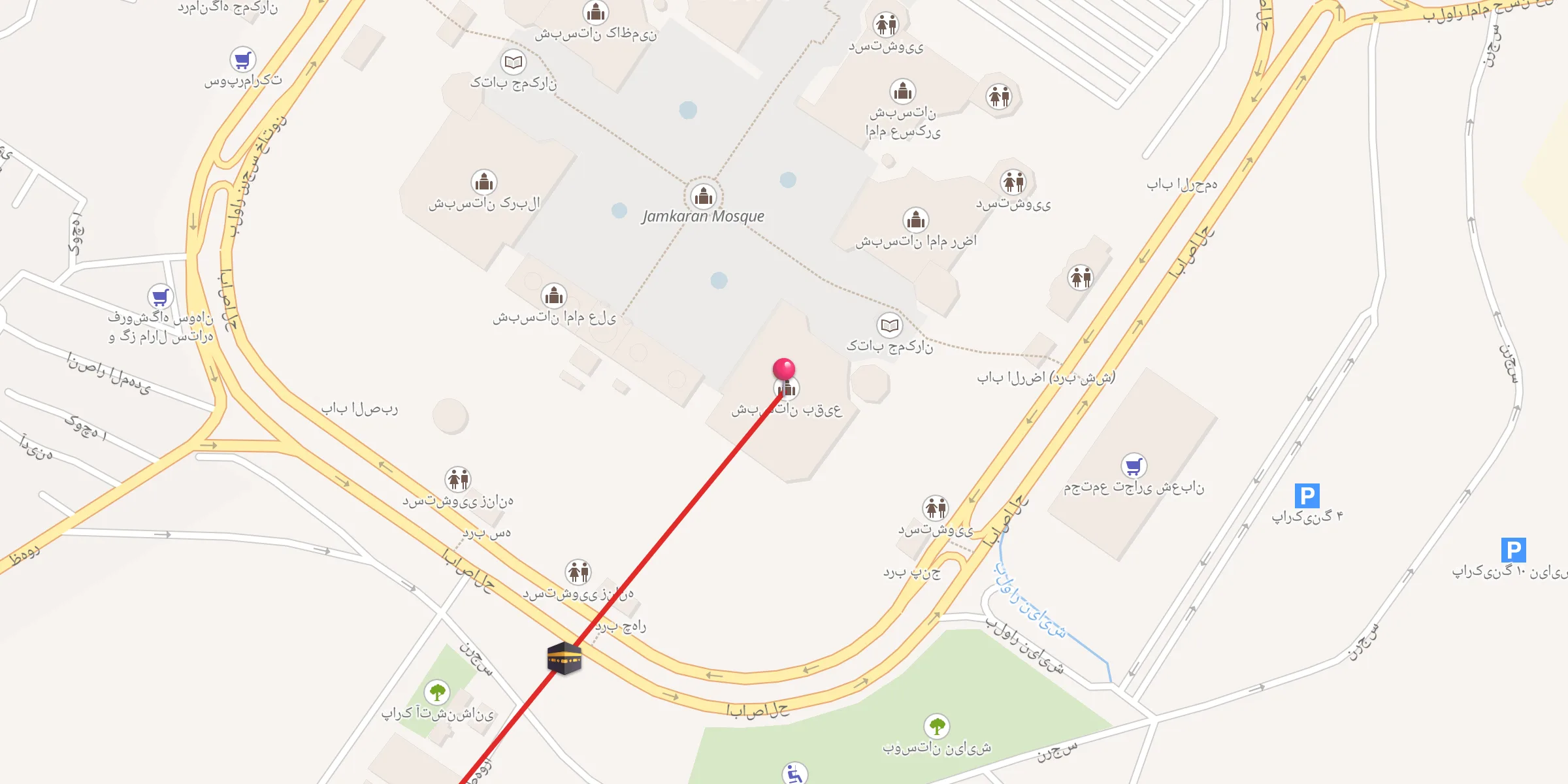 Carte de localisation : شبستان بقیع