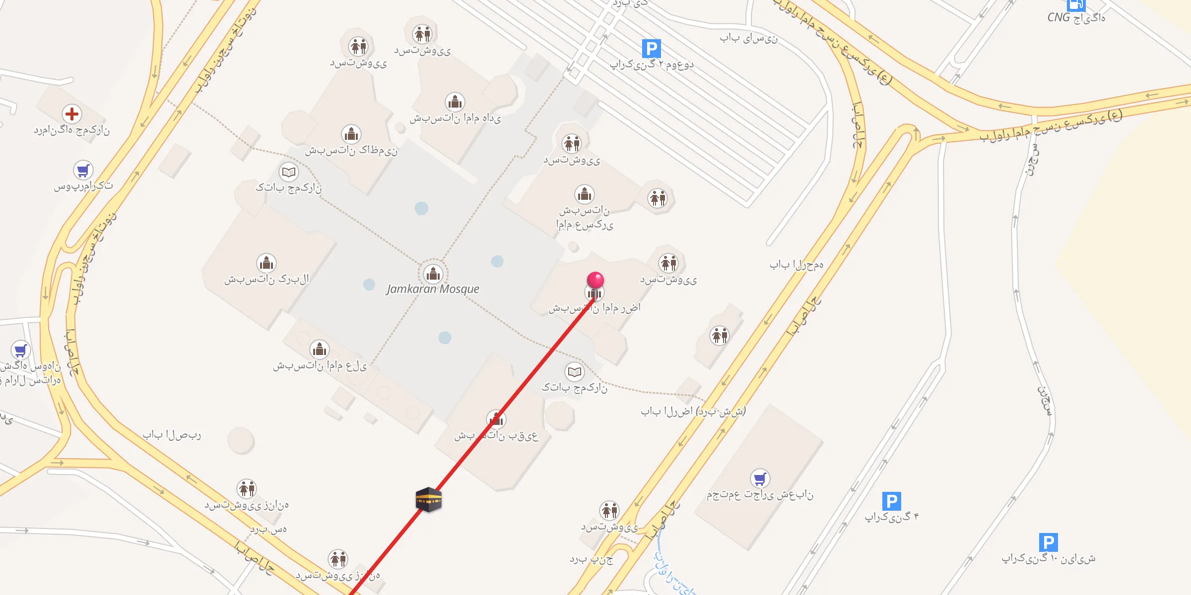 Carte de localisation : شبستان امام رضا