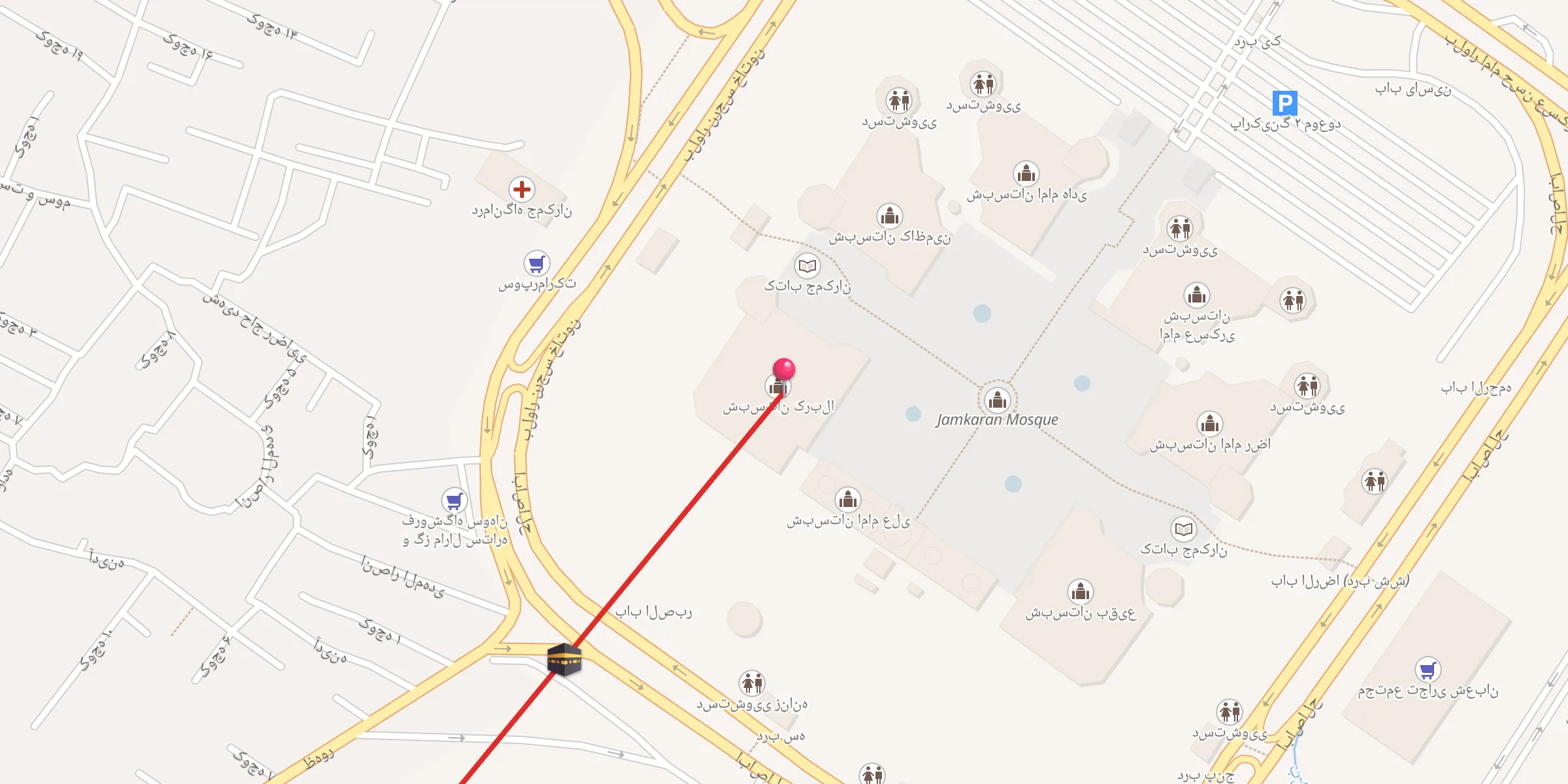 Carte de localisation : شبستان کربلا