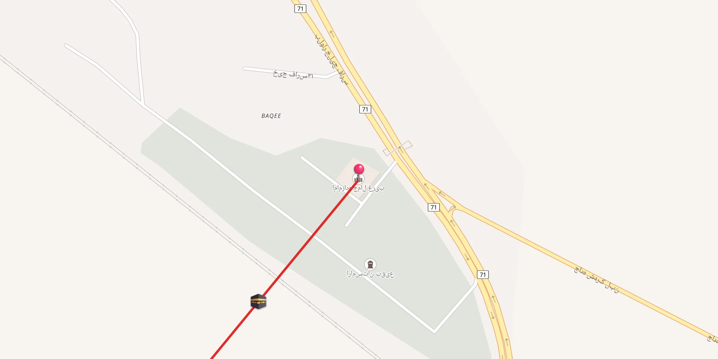 Carte de localisation : امامزاده جمال غریب