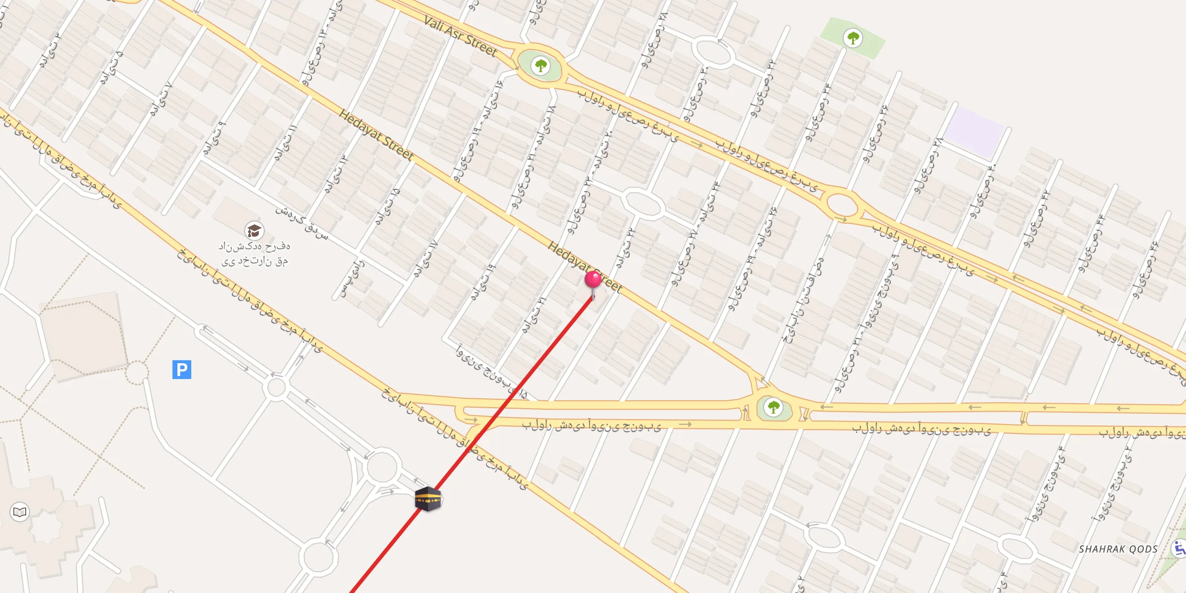Carte de localisation : (مسجد امام رضا (ع