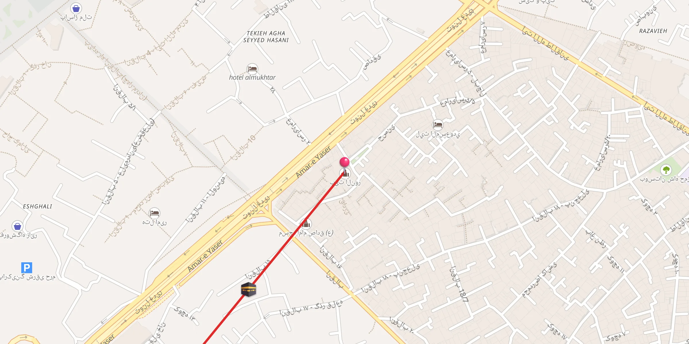 Carte de localisation : بیت النور