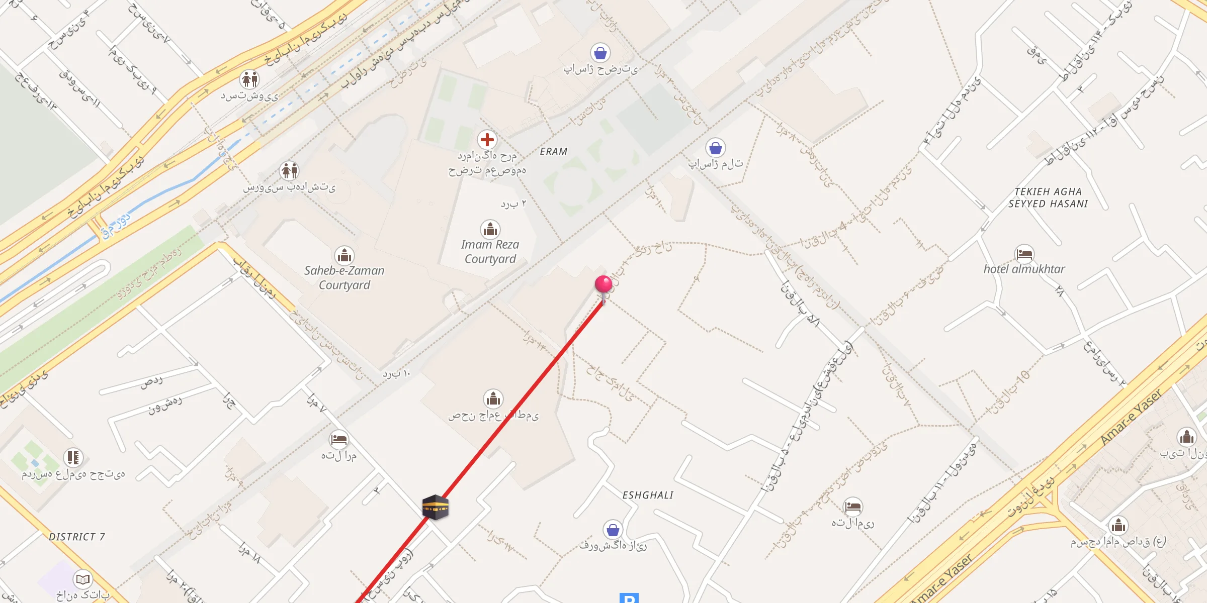 Carte de localisation : مسجد امام رضا (ع)