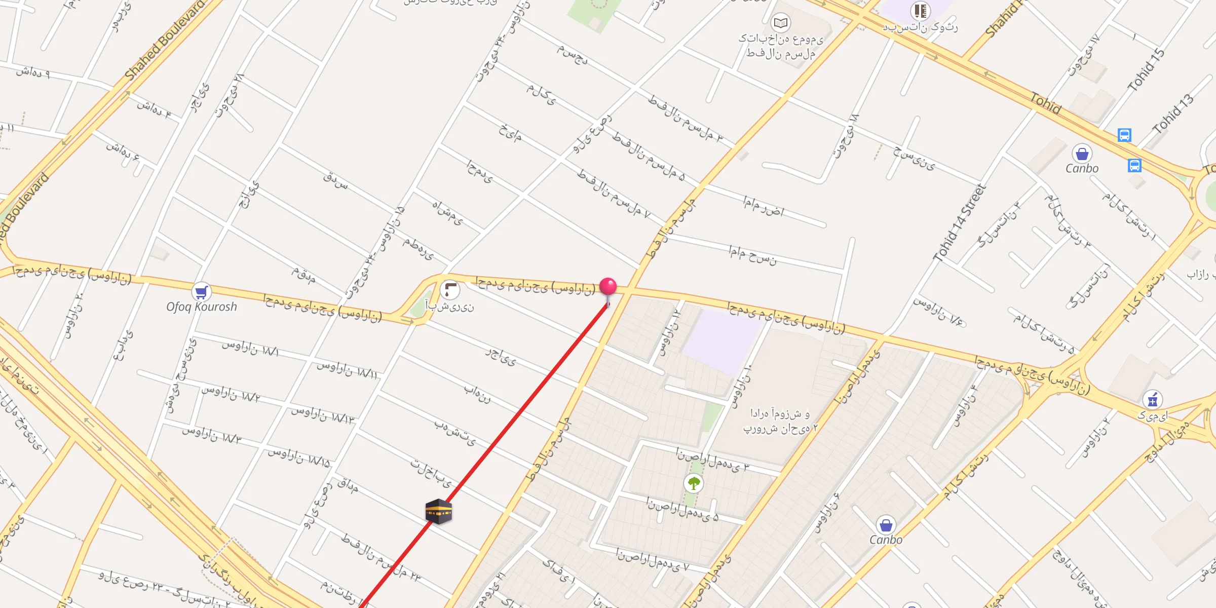 Carte de localisation : امام موسی کاظم