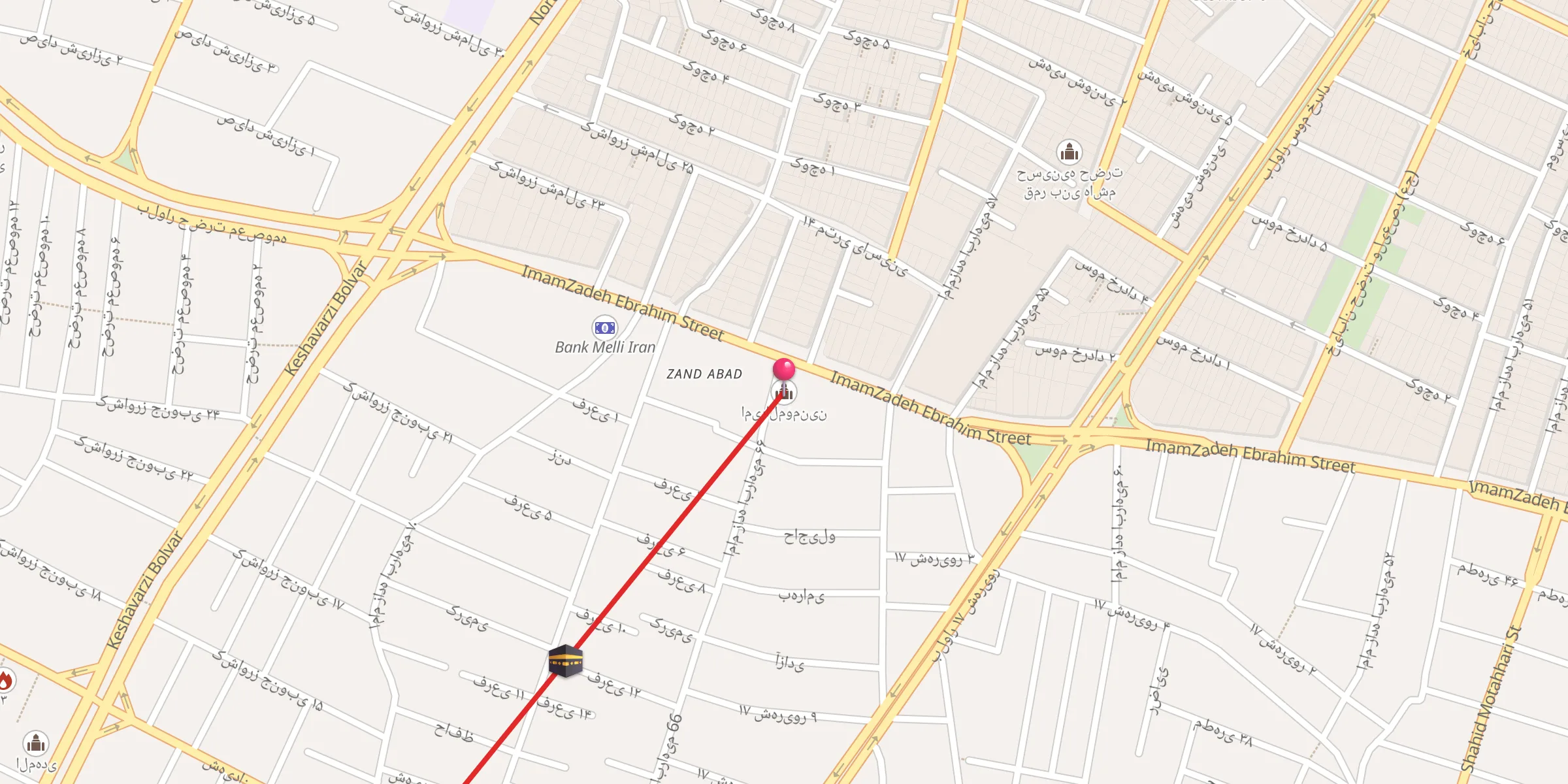 Carte de localisation : امیرالمومنین