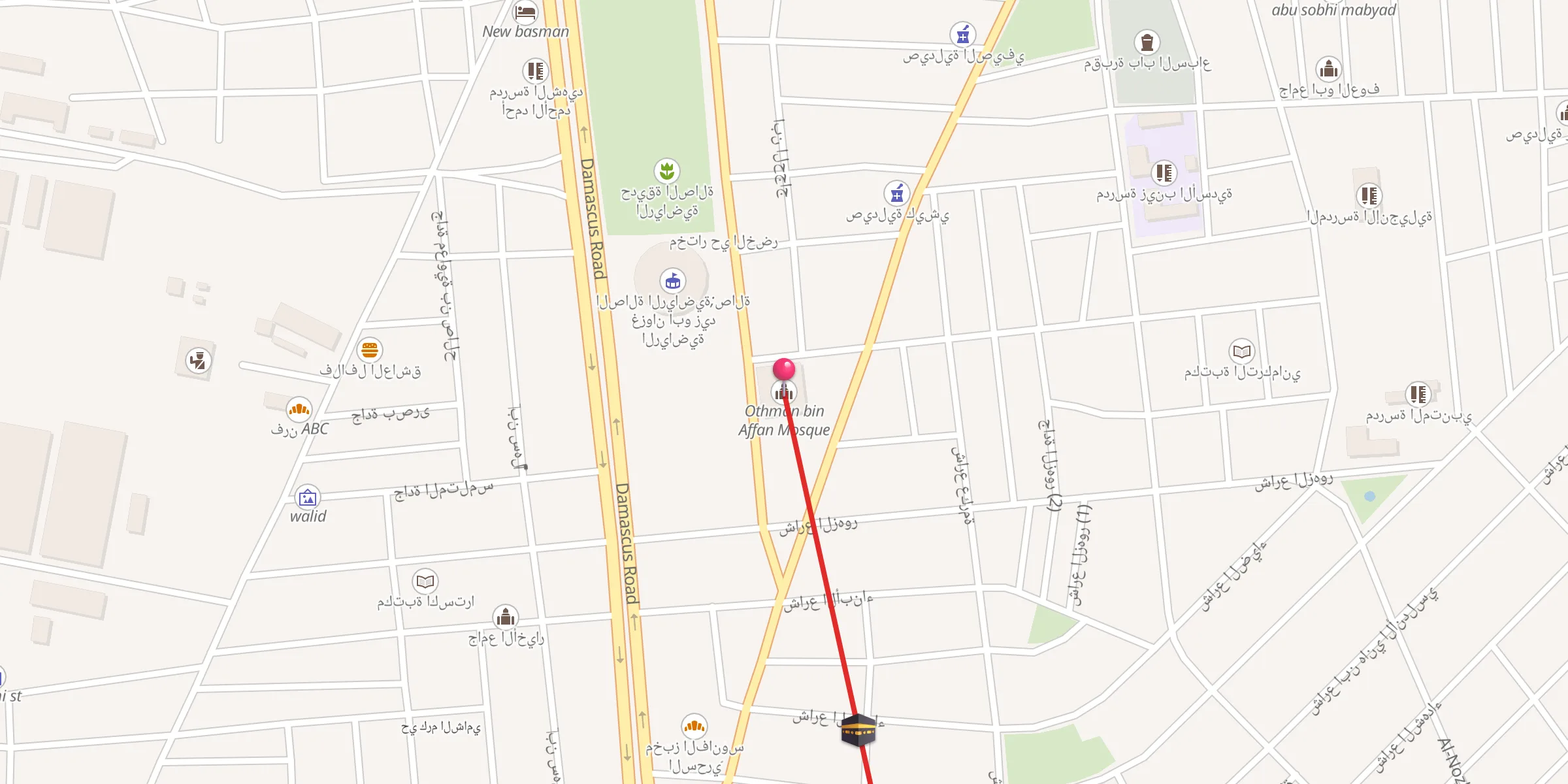 Carte de localisation : Othman bin Affan Mosque