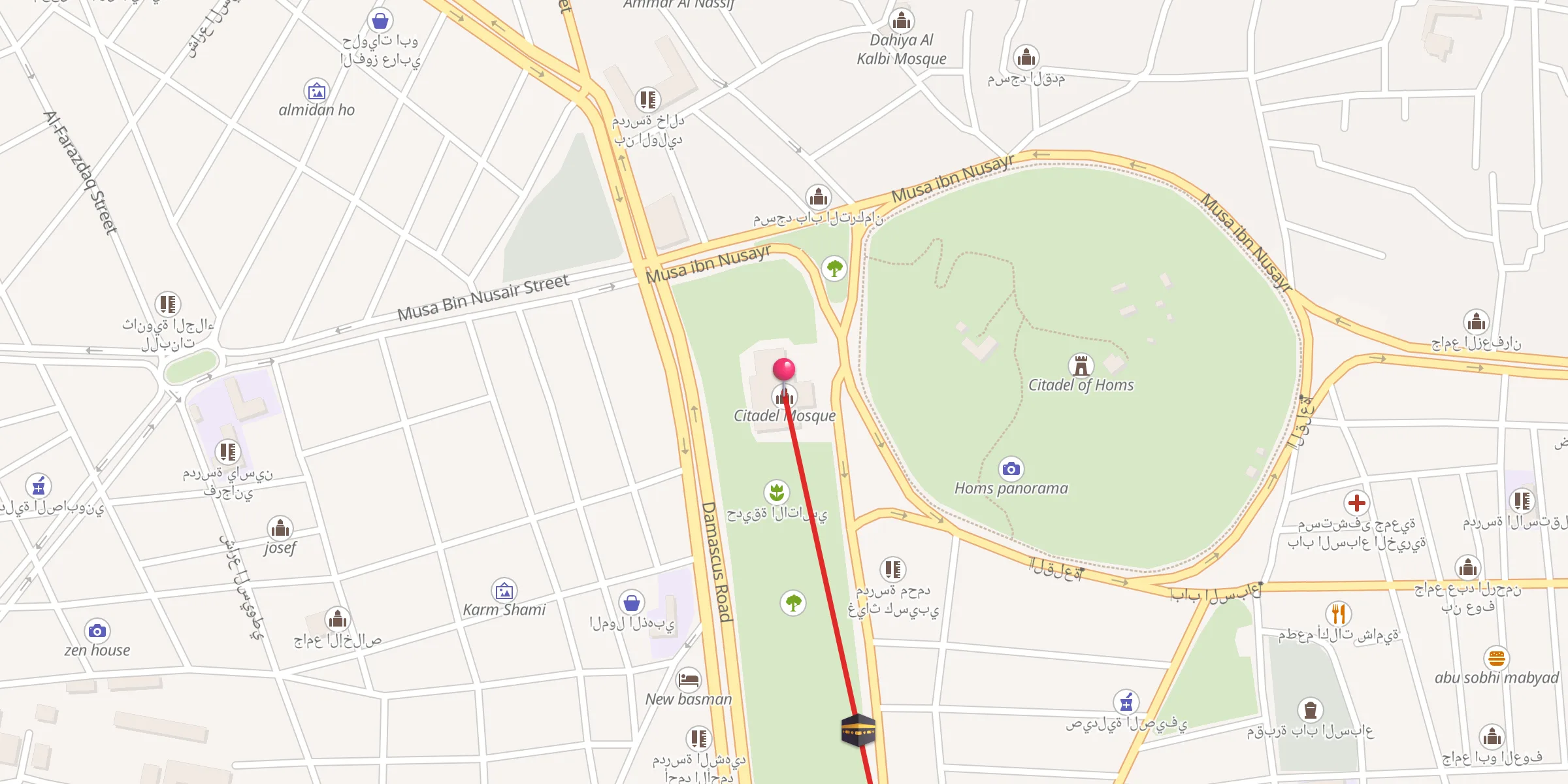 Carte de localisation : Citadel Mosque