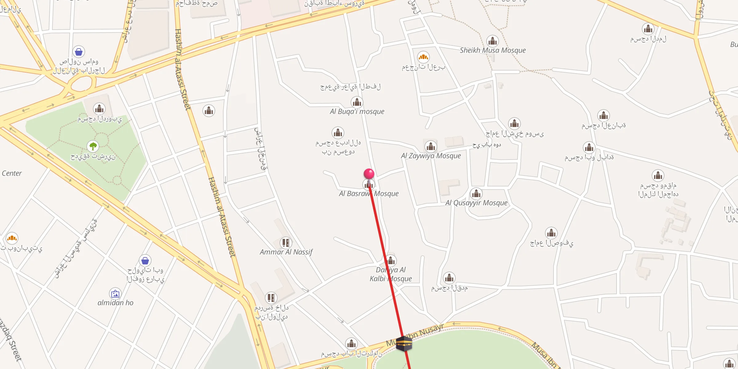 Carte de localisation : Al Basrawi Mosque