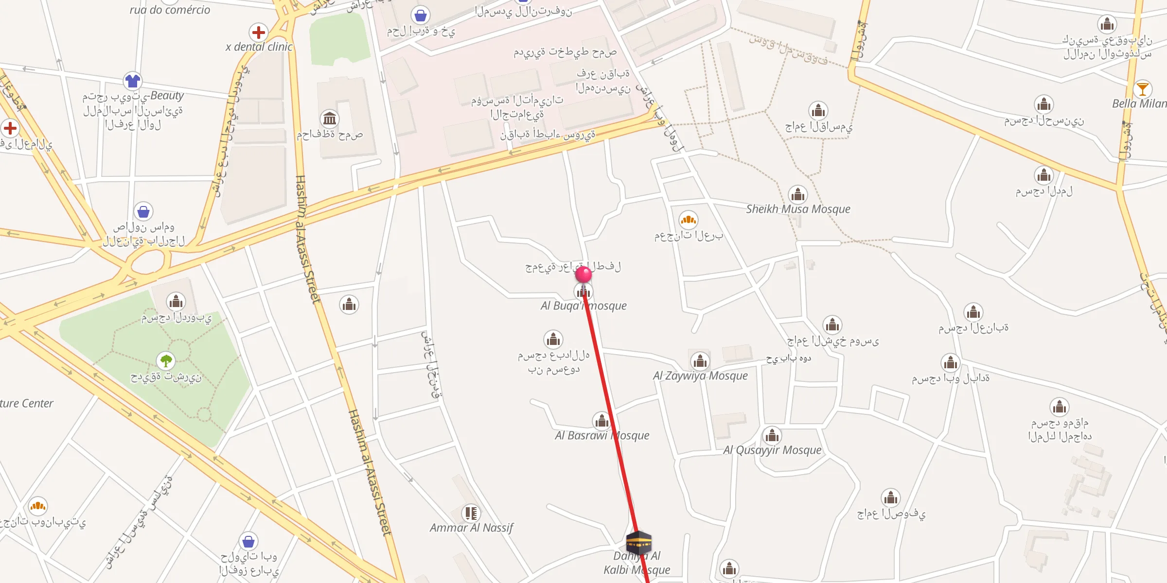 Carte de localisation : Al Buqa'i mosque