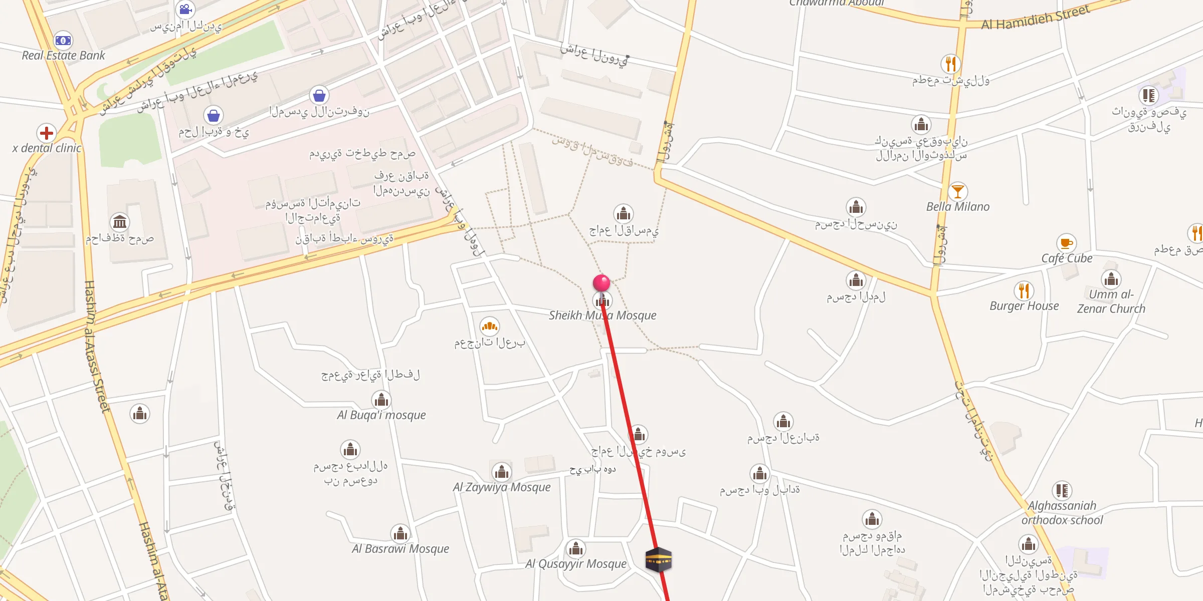 Carte de localisation : Sheikh Musa Mosque