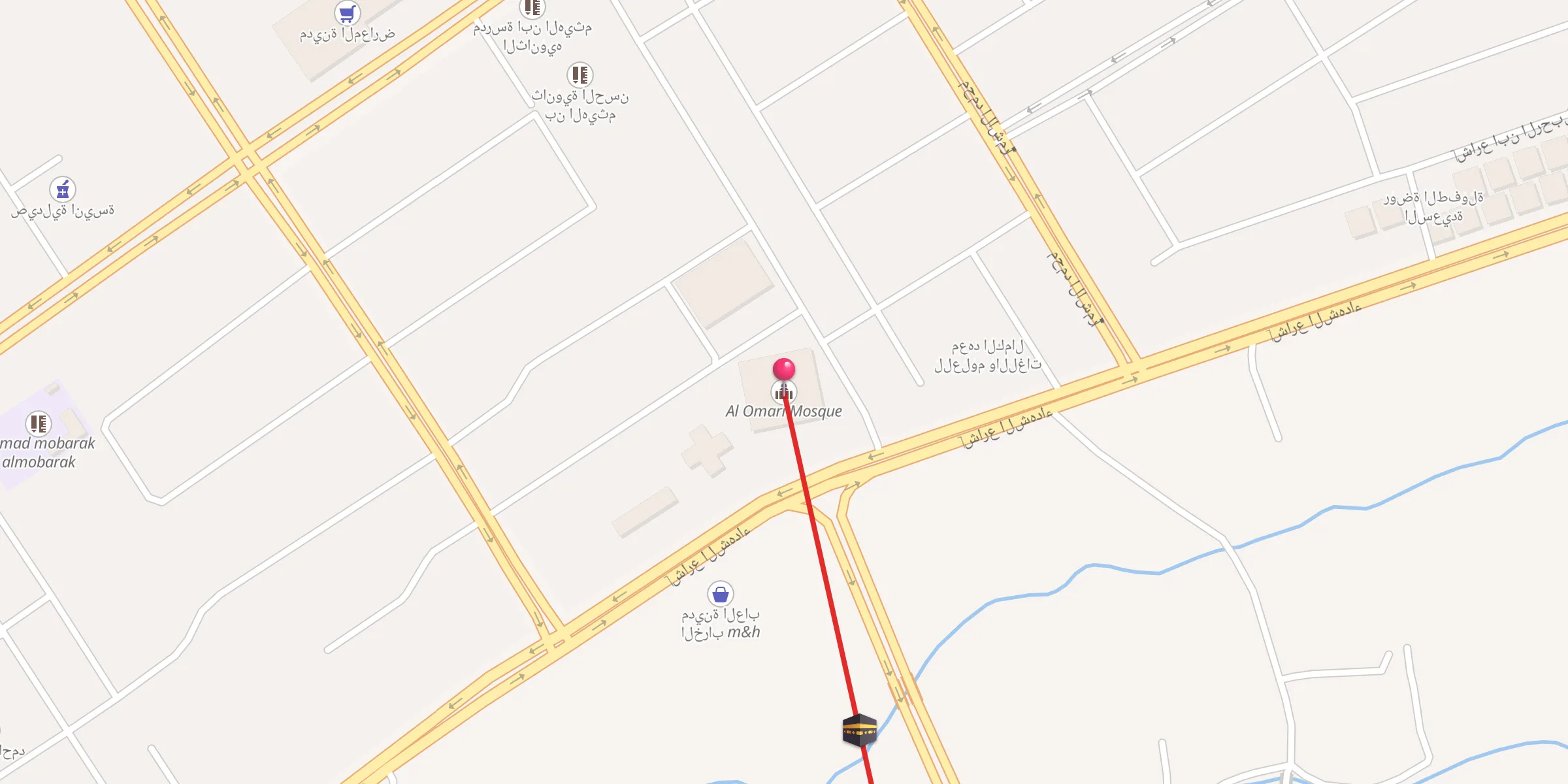 Carte de localisation : Al Omari Mosque